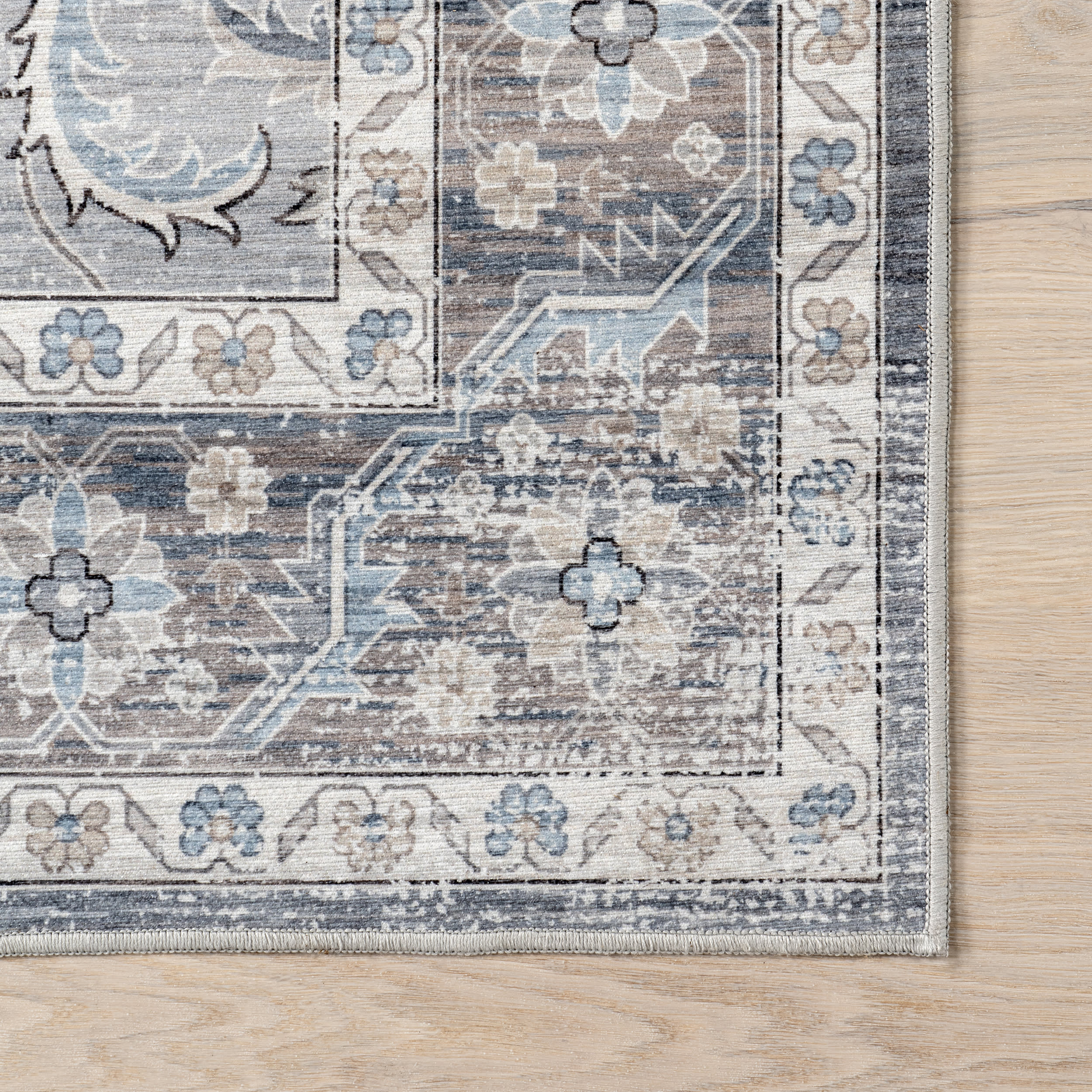 Shannon Spill Proof Washable Rug | Grey - Image 3