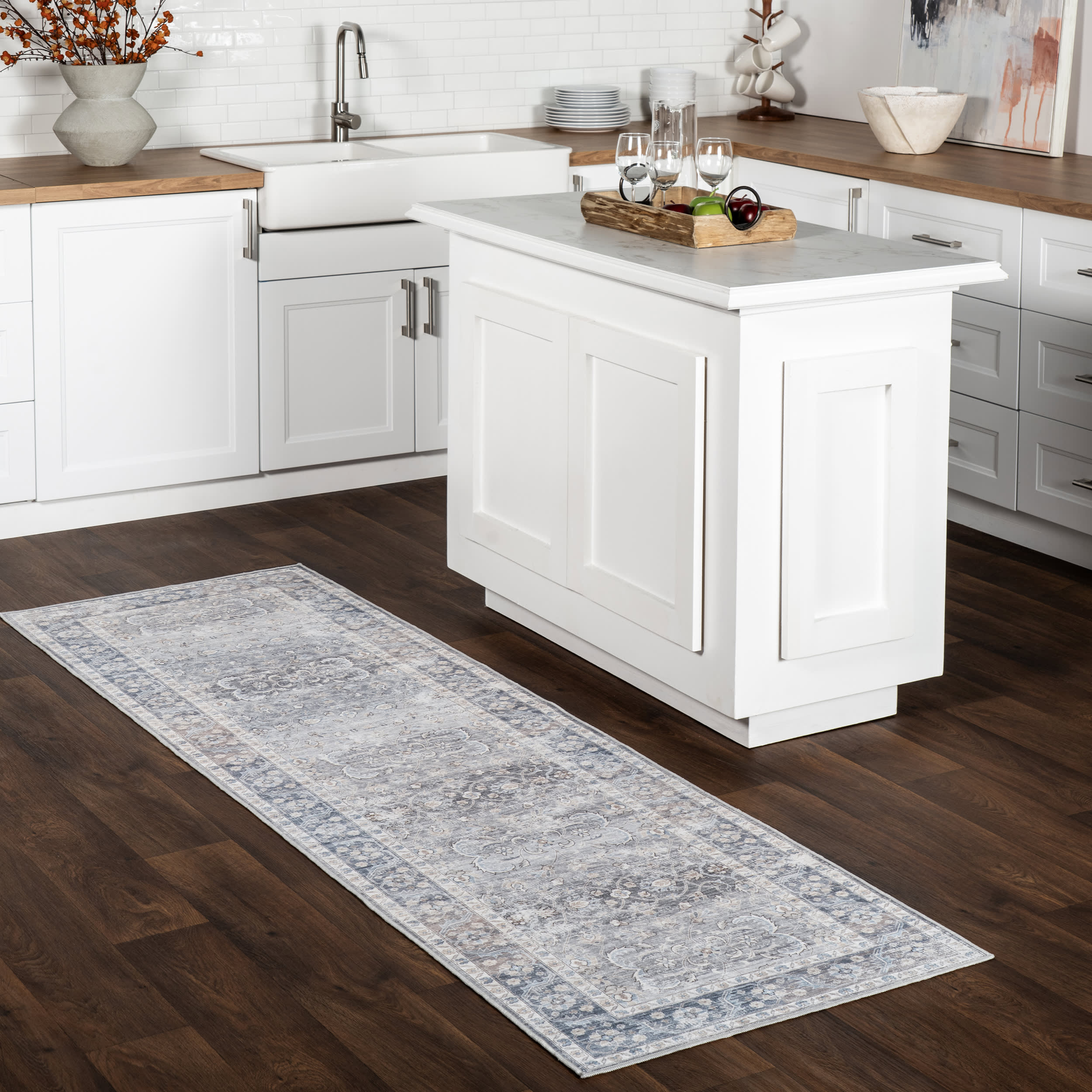 Shannon Spill Proof Washable Rug | Grey - Image 2