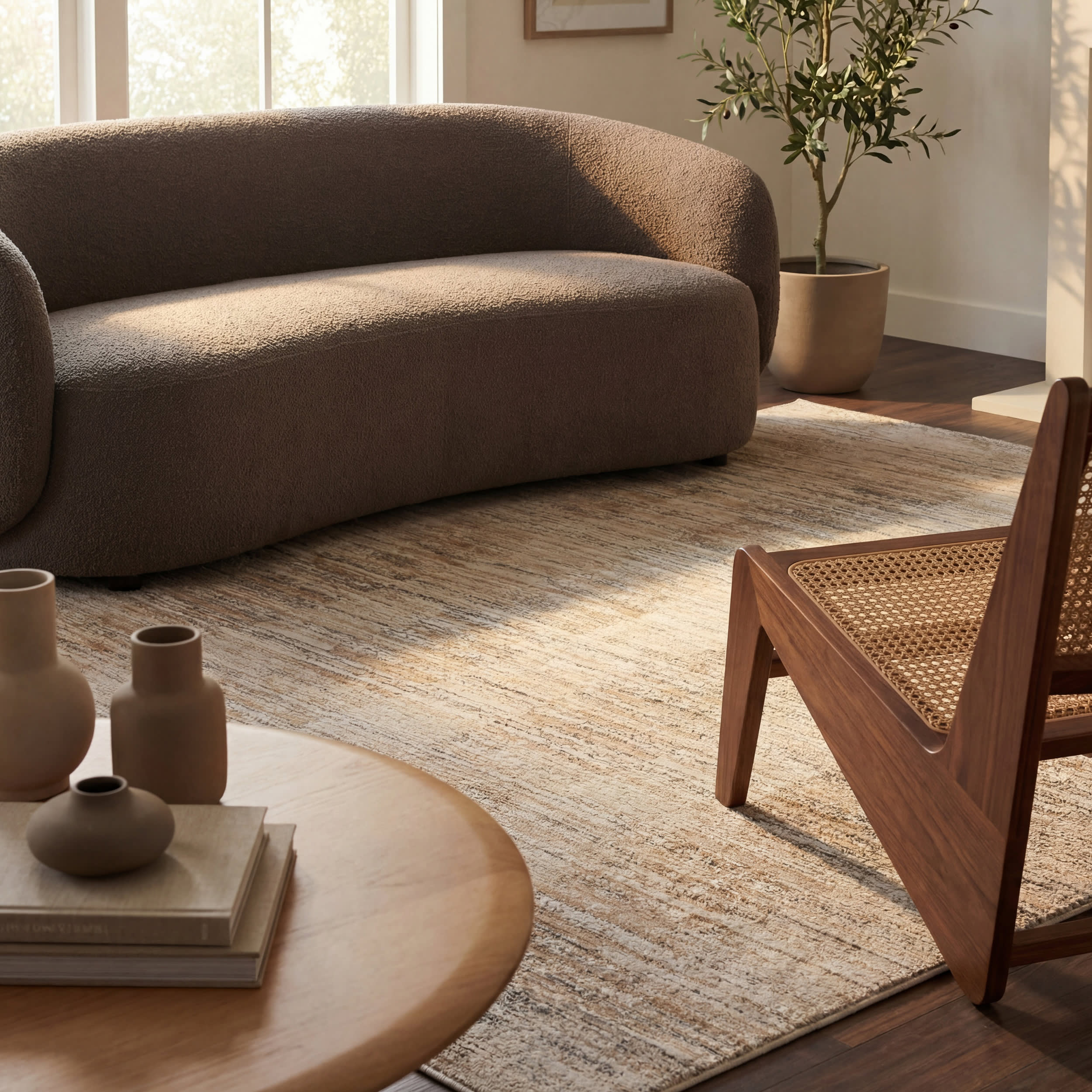 Sharya Modern Southwestern Rug | Brown - Image 5