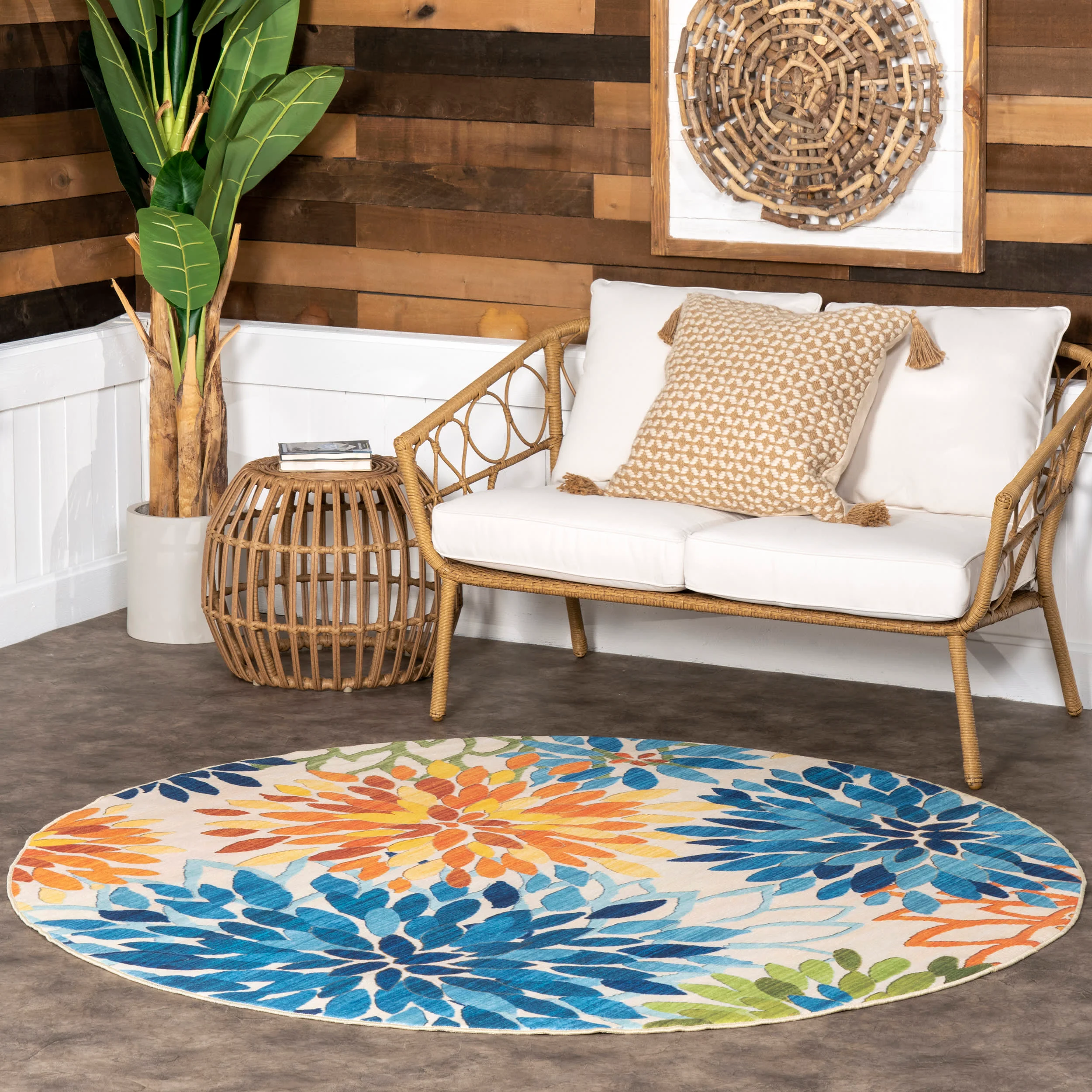 Shay Garden Washable Indoor/Outdoor Rug | Multicolor - Image 2