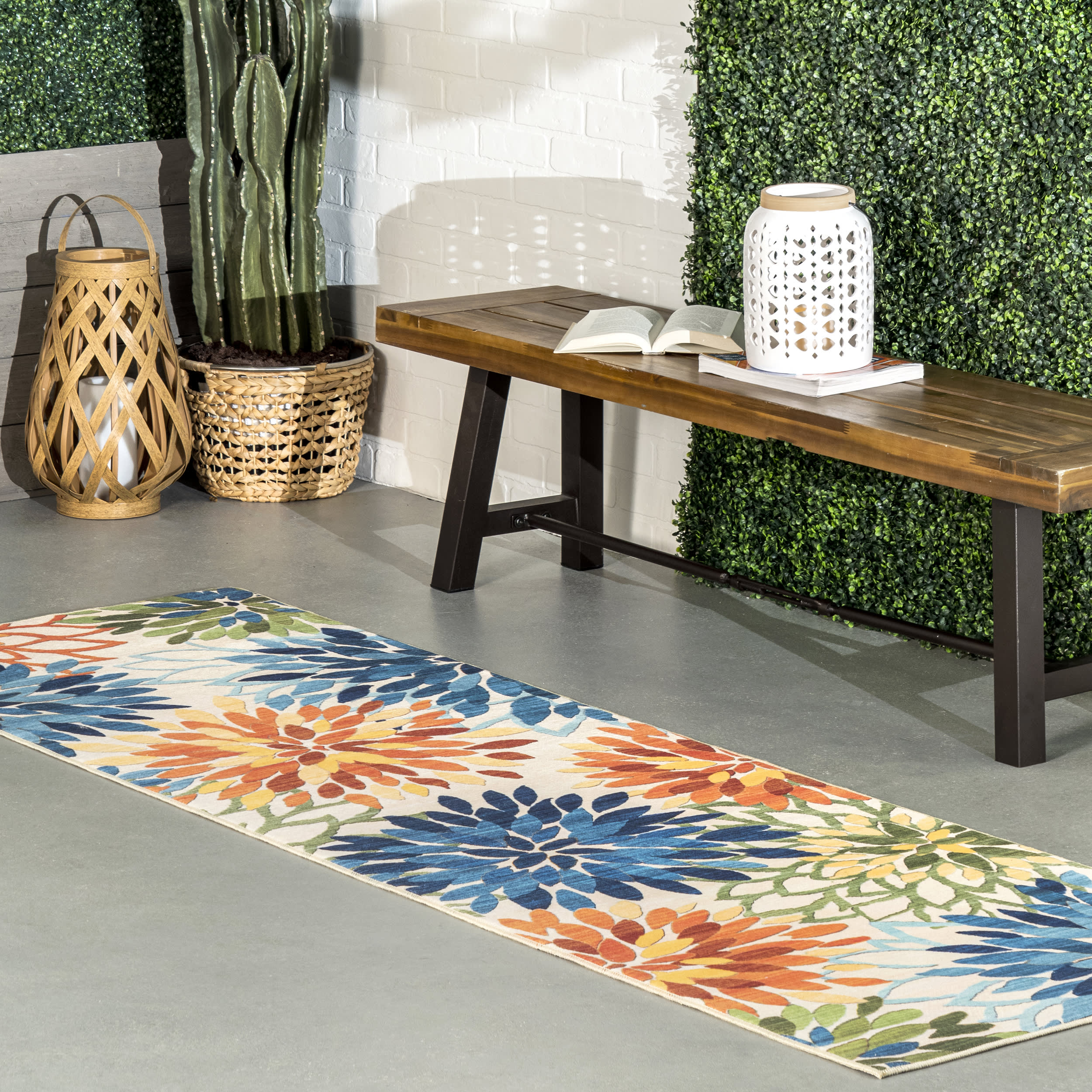 Shay Garden Washable Indoor/Outdoor Rug | Multicolor - Image 2