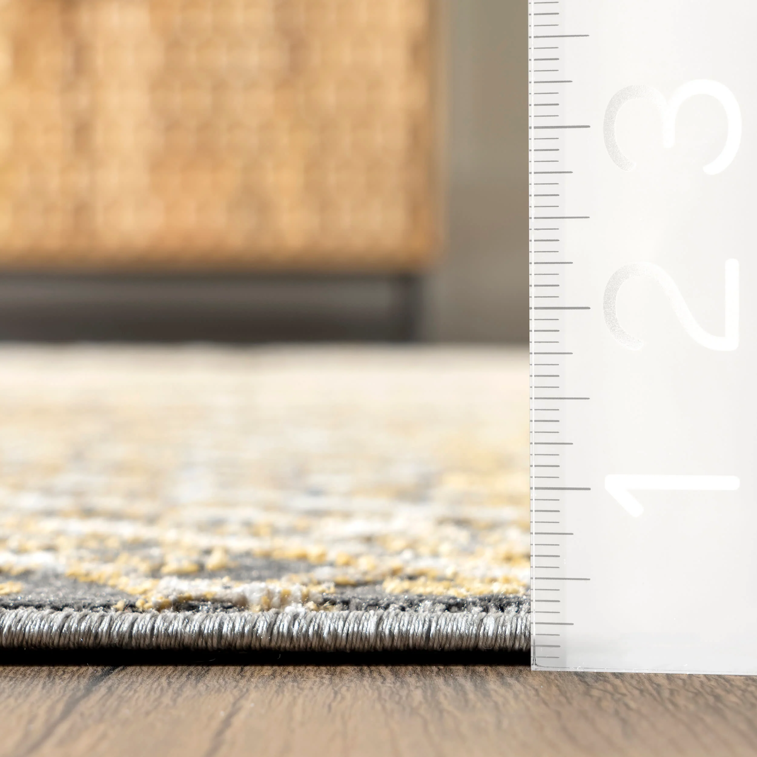 Shayla Snake Textured Rug | Beige - Image 5