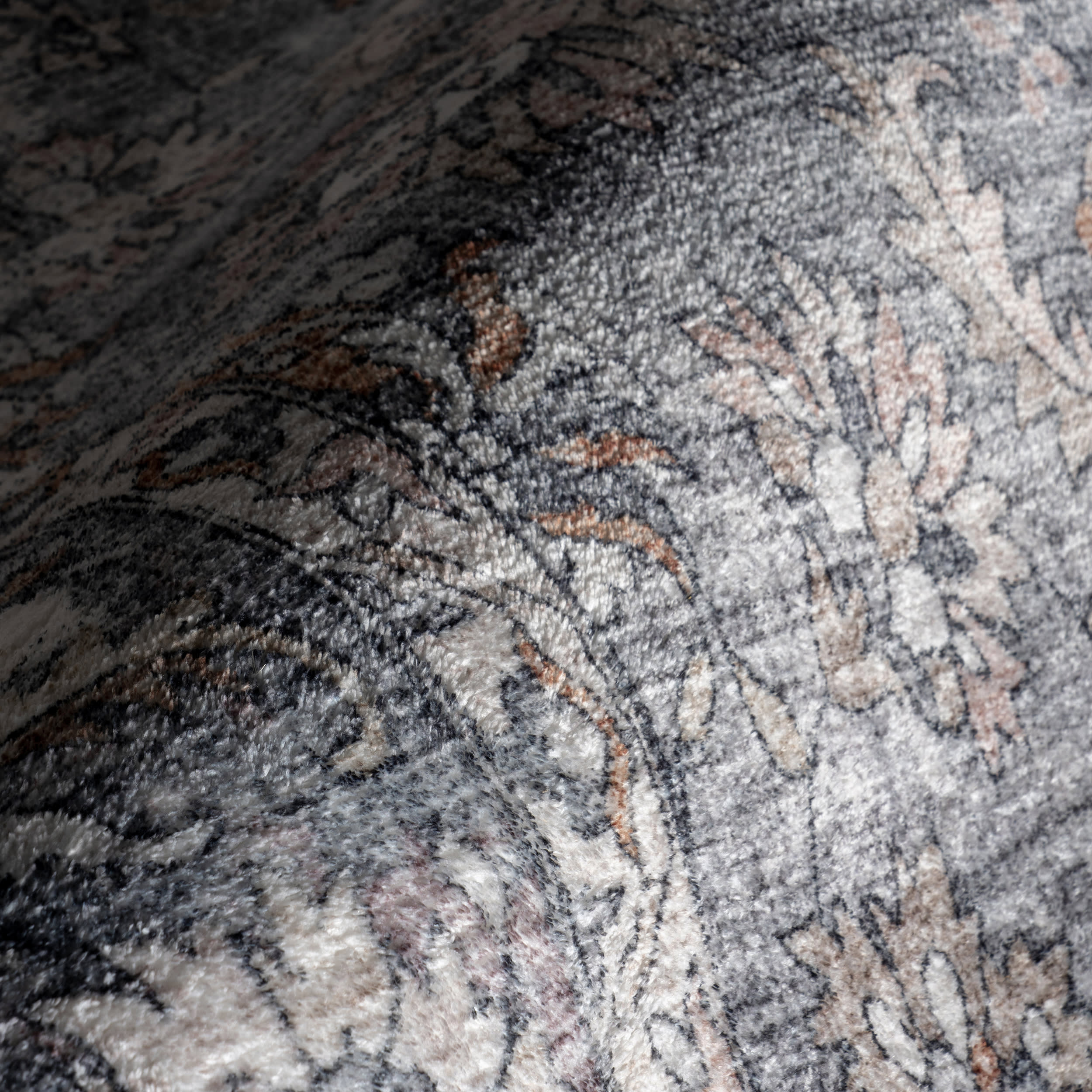 Shea Medallion Washable Rug | Brown - Image 3