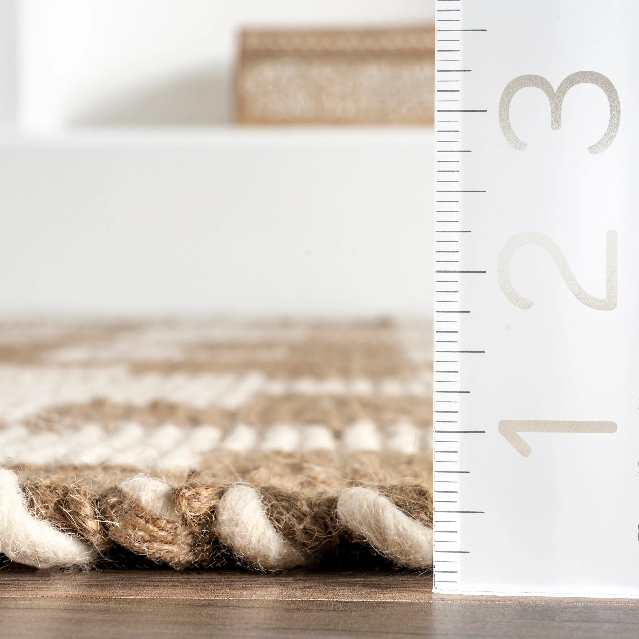 Sheena Geometric Jute Rug | Natural - Image 5