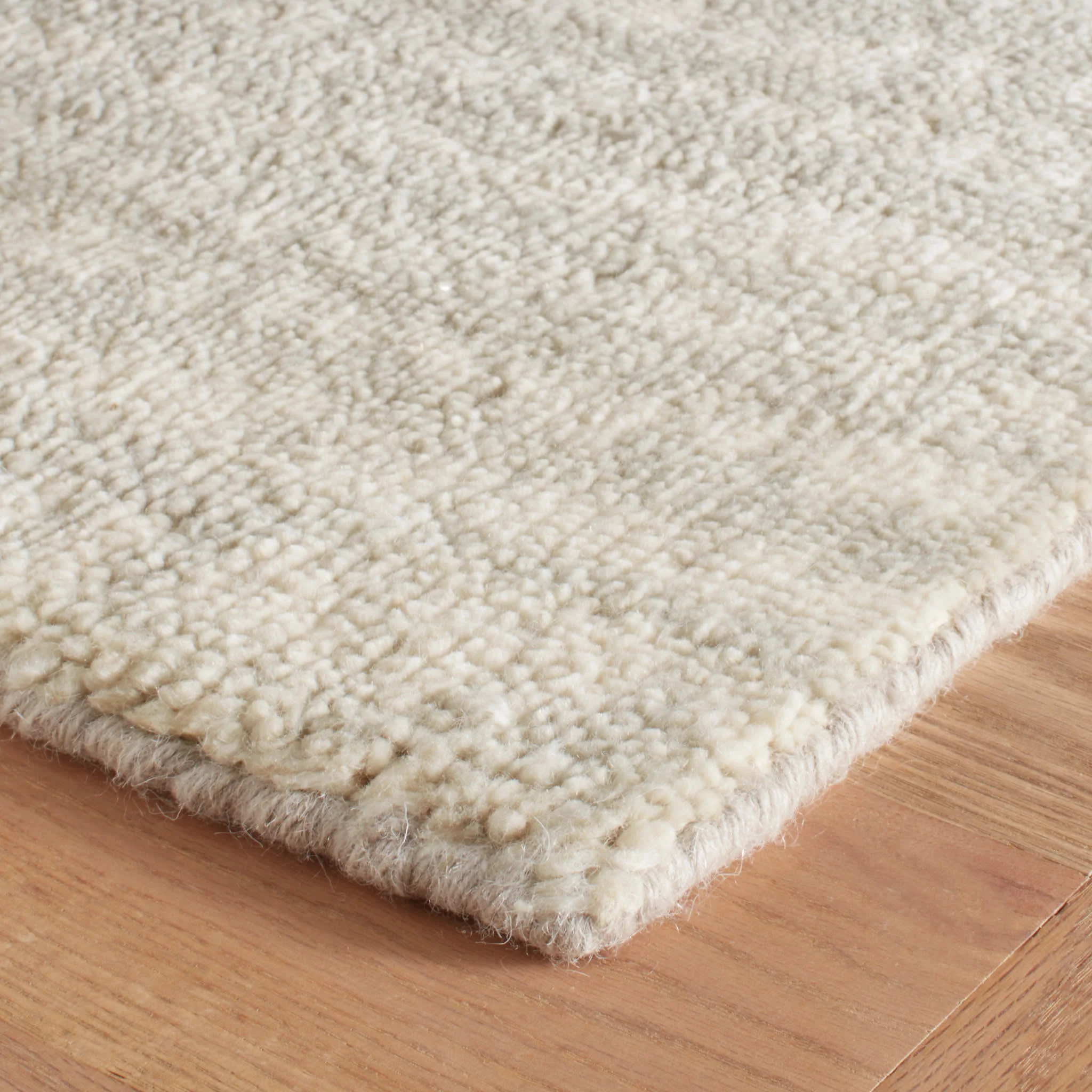 Shepherd Hand Knotted Wool Rug | Oatmeal - Image 4