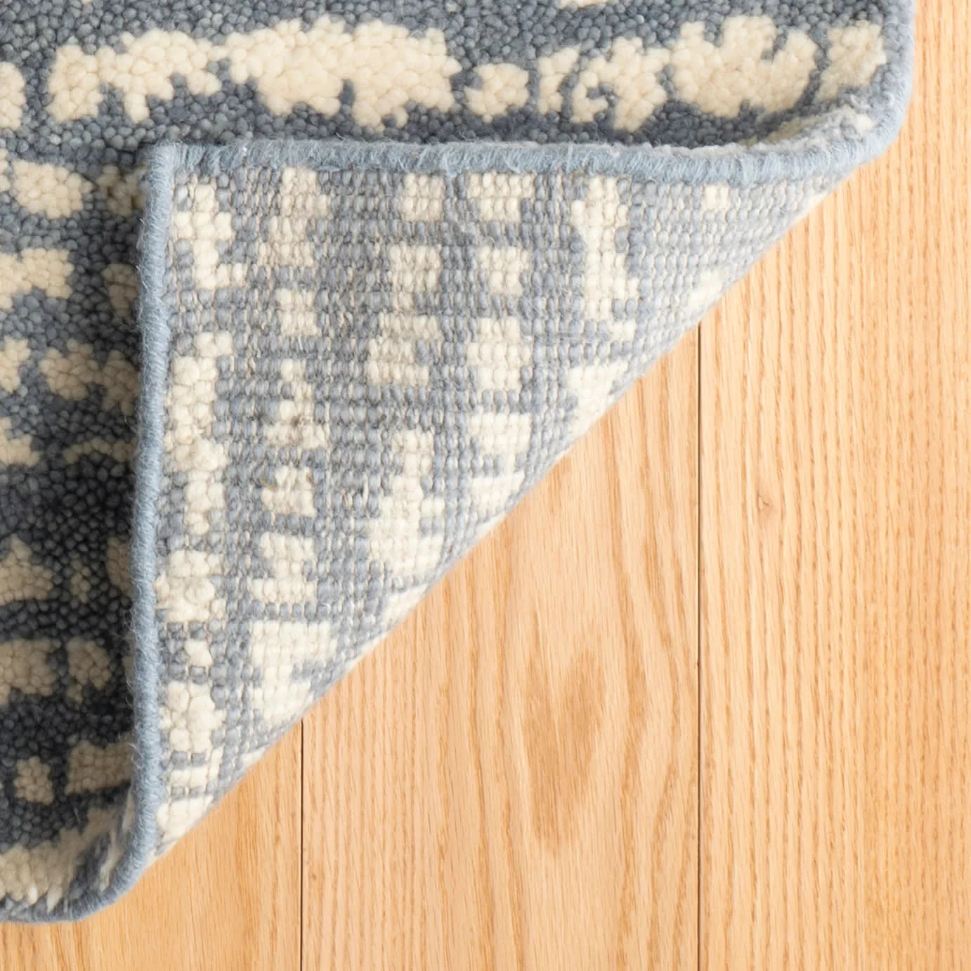 Shepherd Hand Knotted Wool Rug | Pewter Blue - Image 4