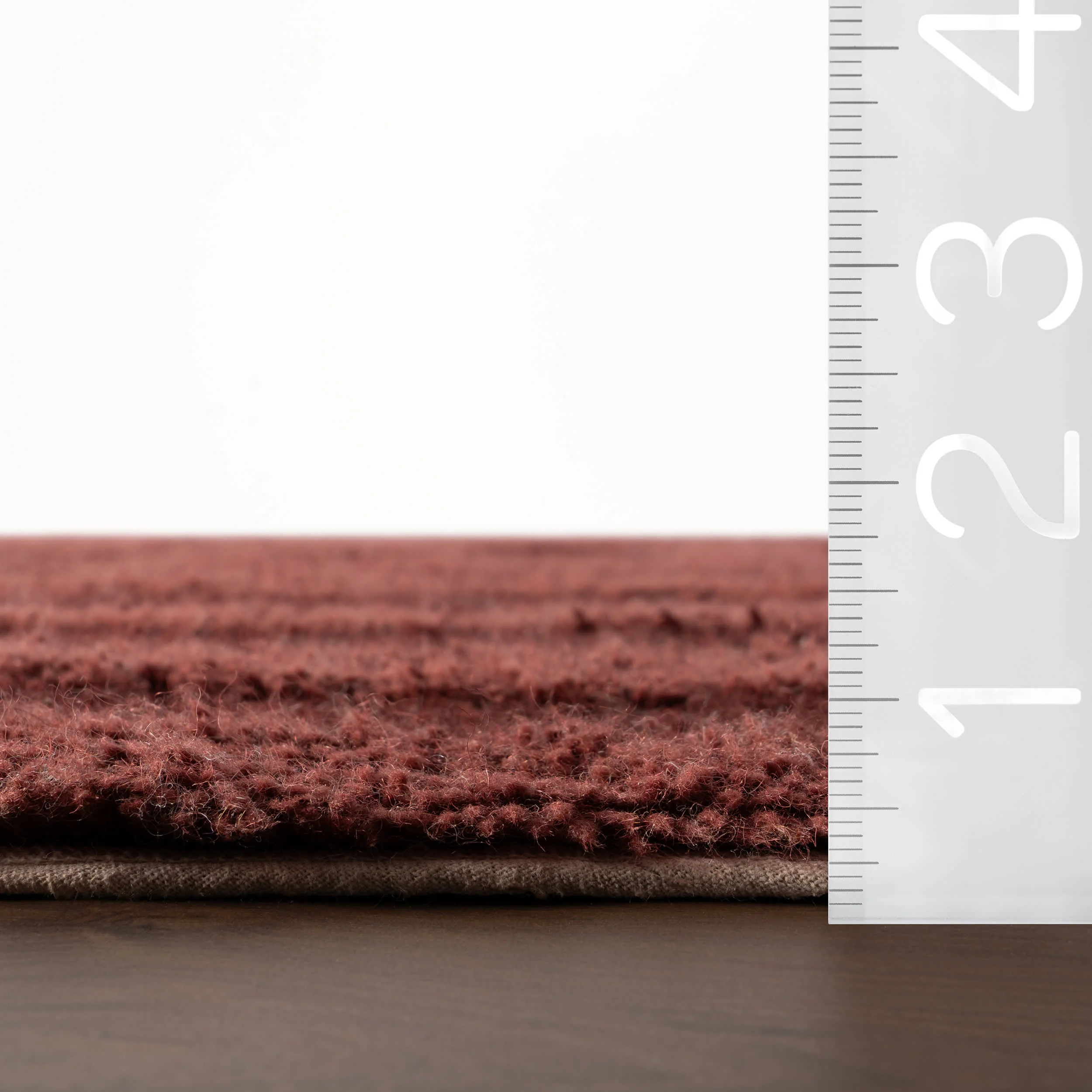 Shevina Handmade Washable Wool Rug | Burgundy - Image 8