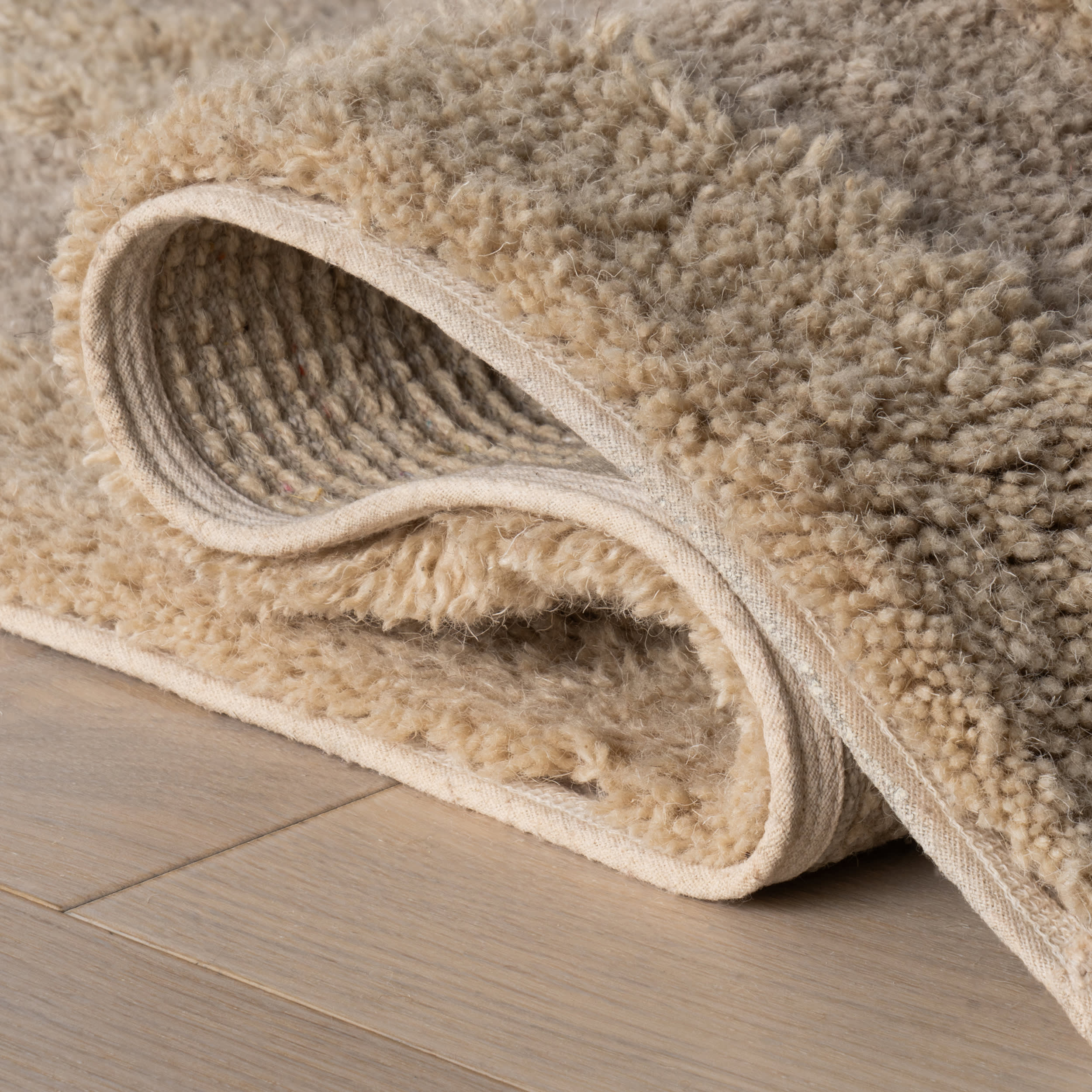 Shevina Handmade Washable Wool Rug | Greige - Image 7