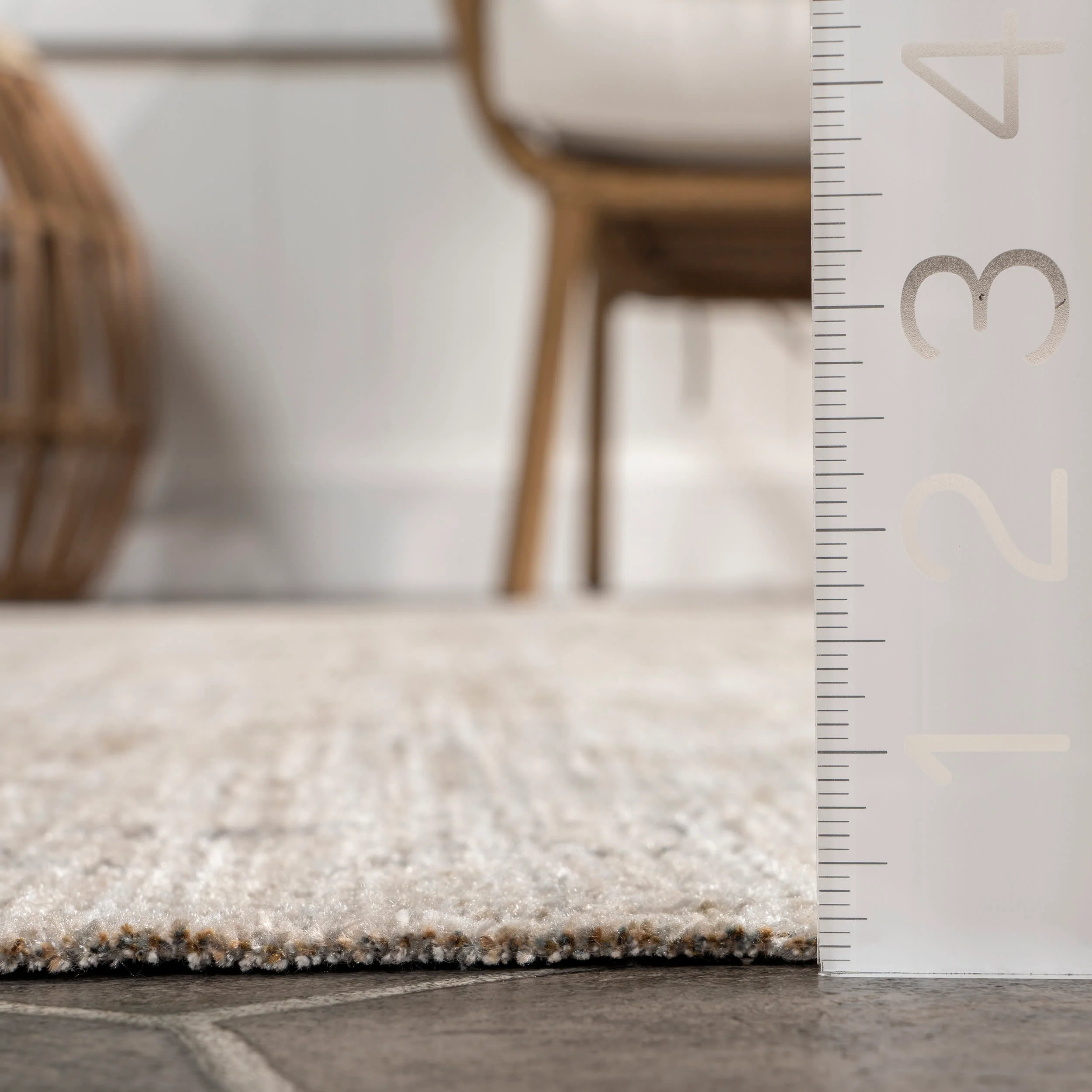 Shia Bordered Washable Indoor/Outdoor Rug | Beige - Image 5