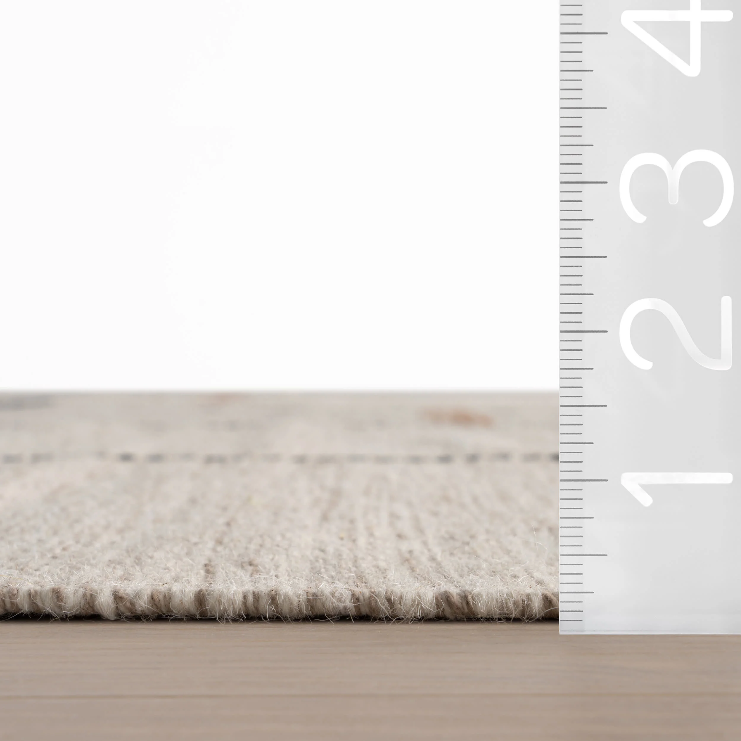 Shiloh Bohemian Striped Wool Rug | Beige - Image 5