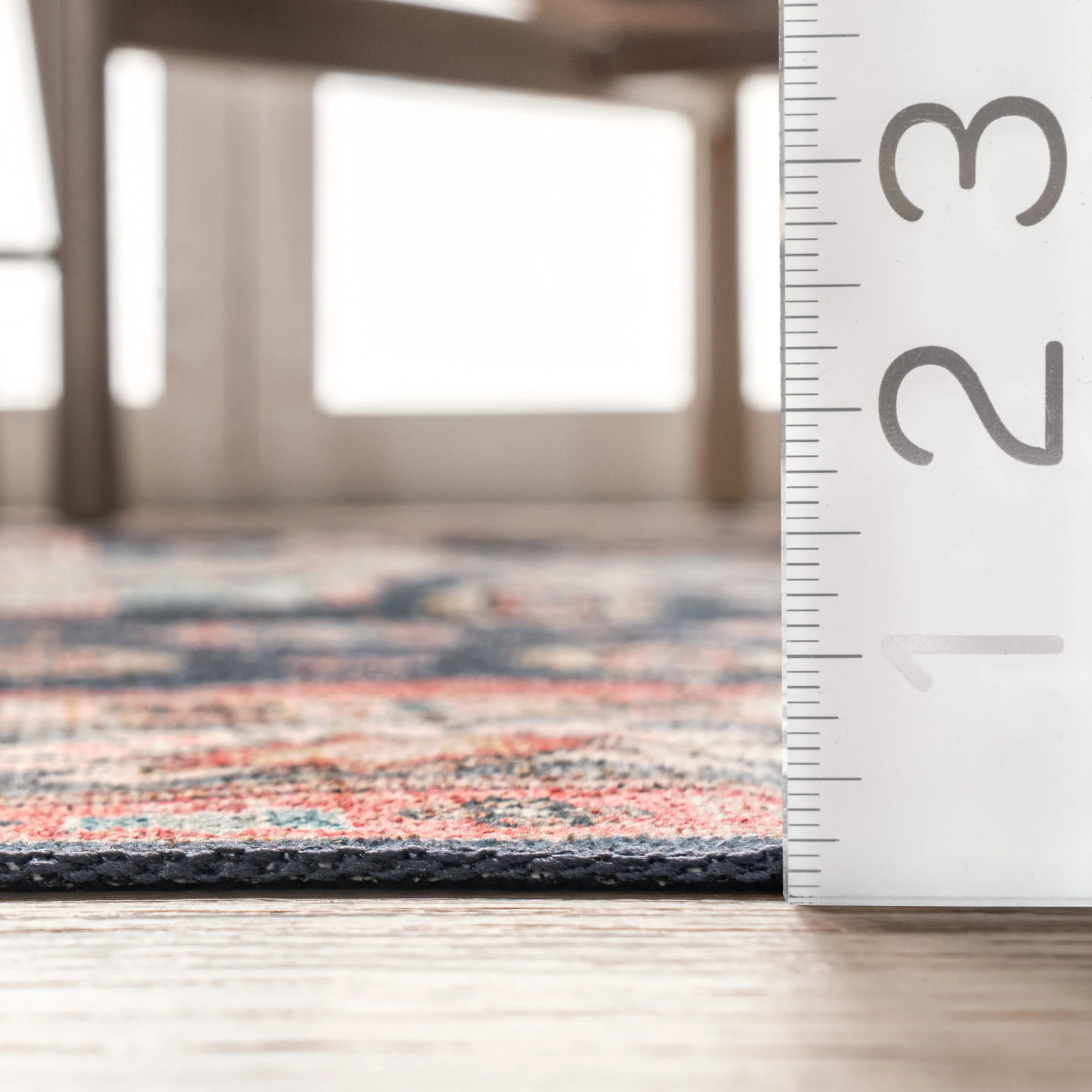 Shyla Washable Southwestern Rug | Blue - Image 5