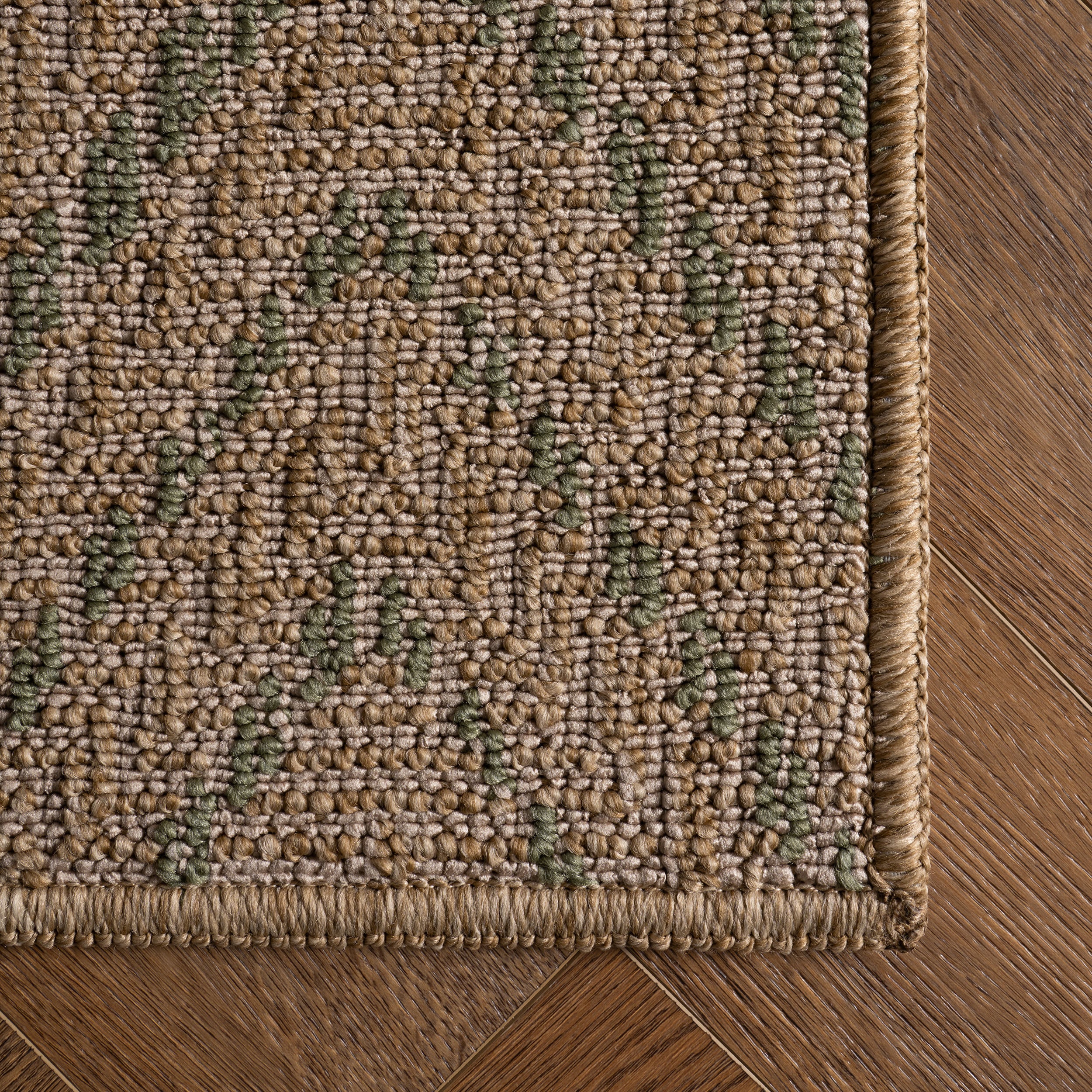 Sibylla Modern Chevron Indoor/Outdoor Rug | Green - Image 4