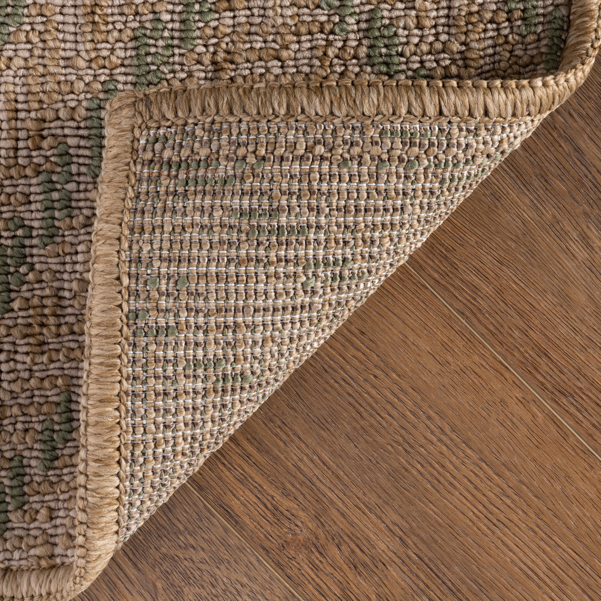 Sibylla Modern Chevron Indoor/Outdoor Rug | Green - Image 6