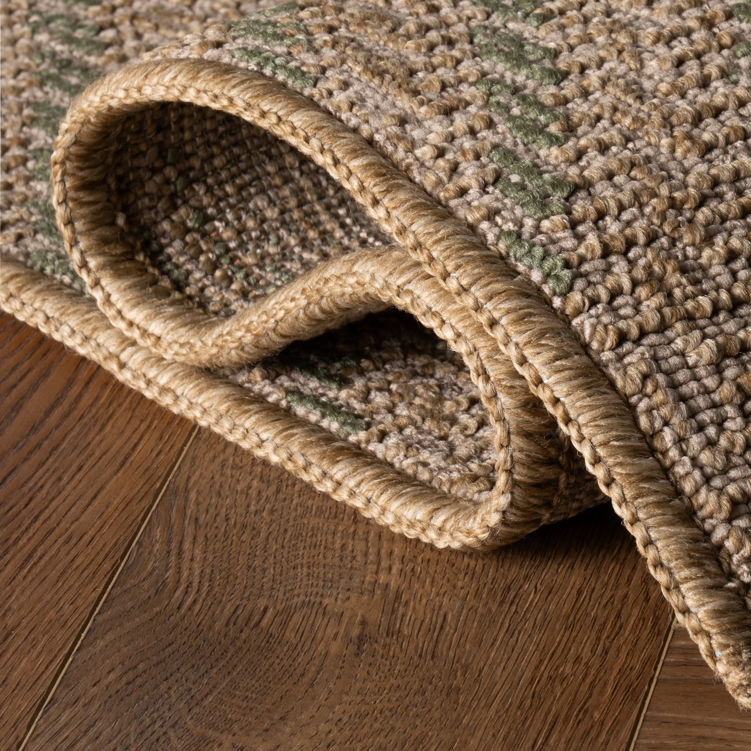 Sibylla Modern Chevron Indoor/Outdoor Rug | Green - Image 7