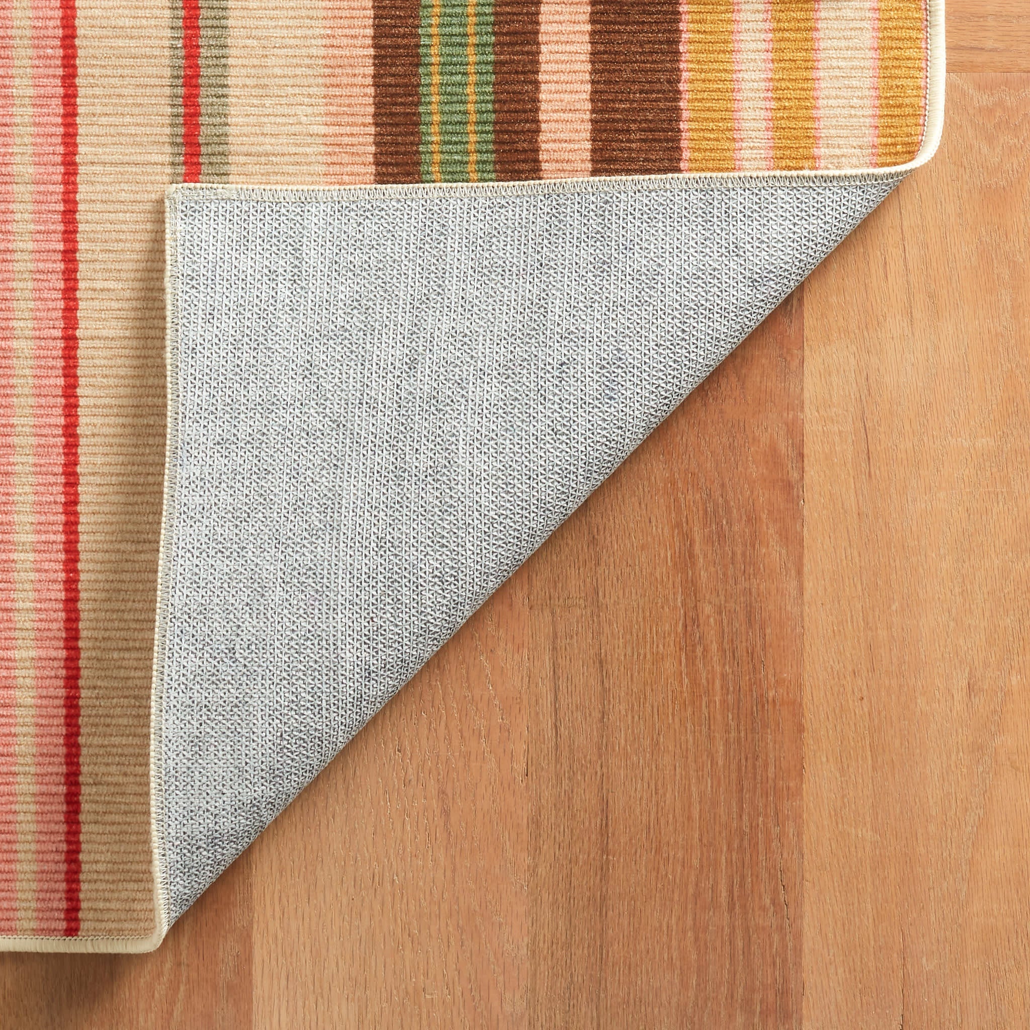 Sienna Stripe Machine Washable Rug | Multi - Image 6