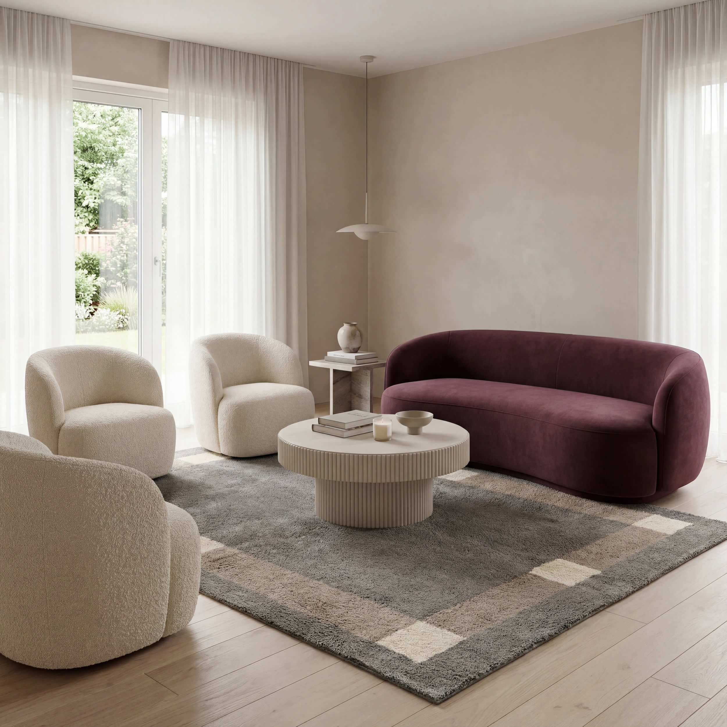 Silja Bordered Rug | Slate - Image 2