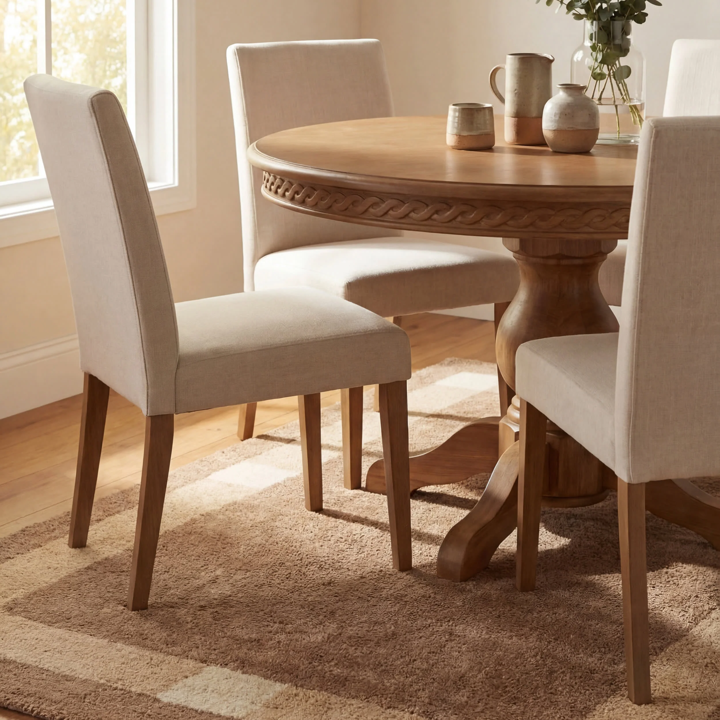 Silja Bordered Rug | Brown - Image 4