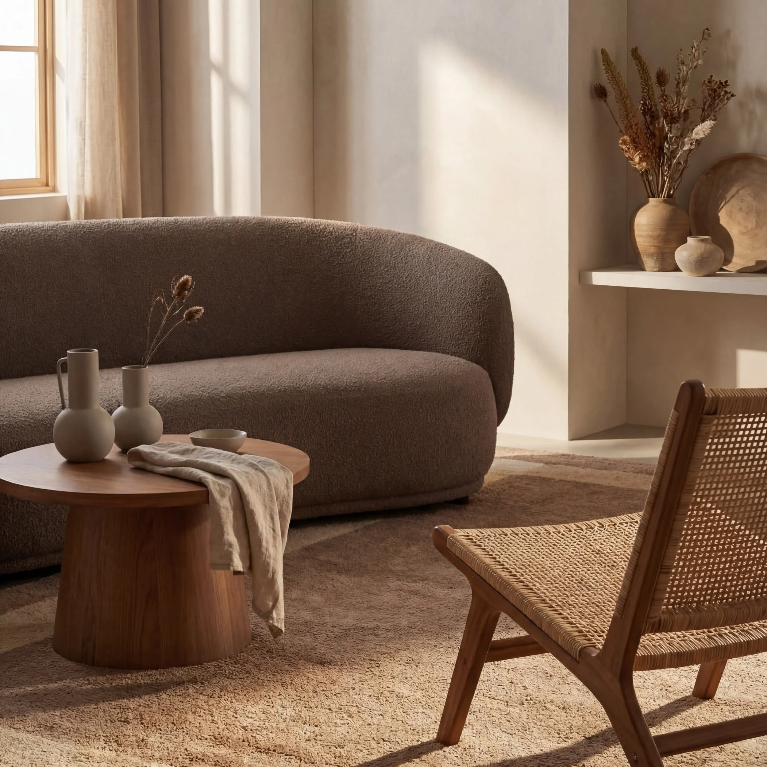 Silja Bordered Rug | Brown - Image 6