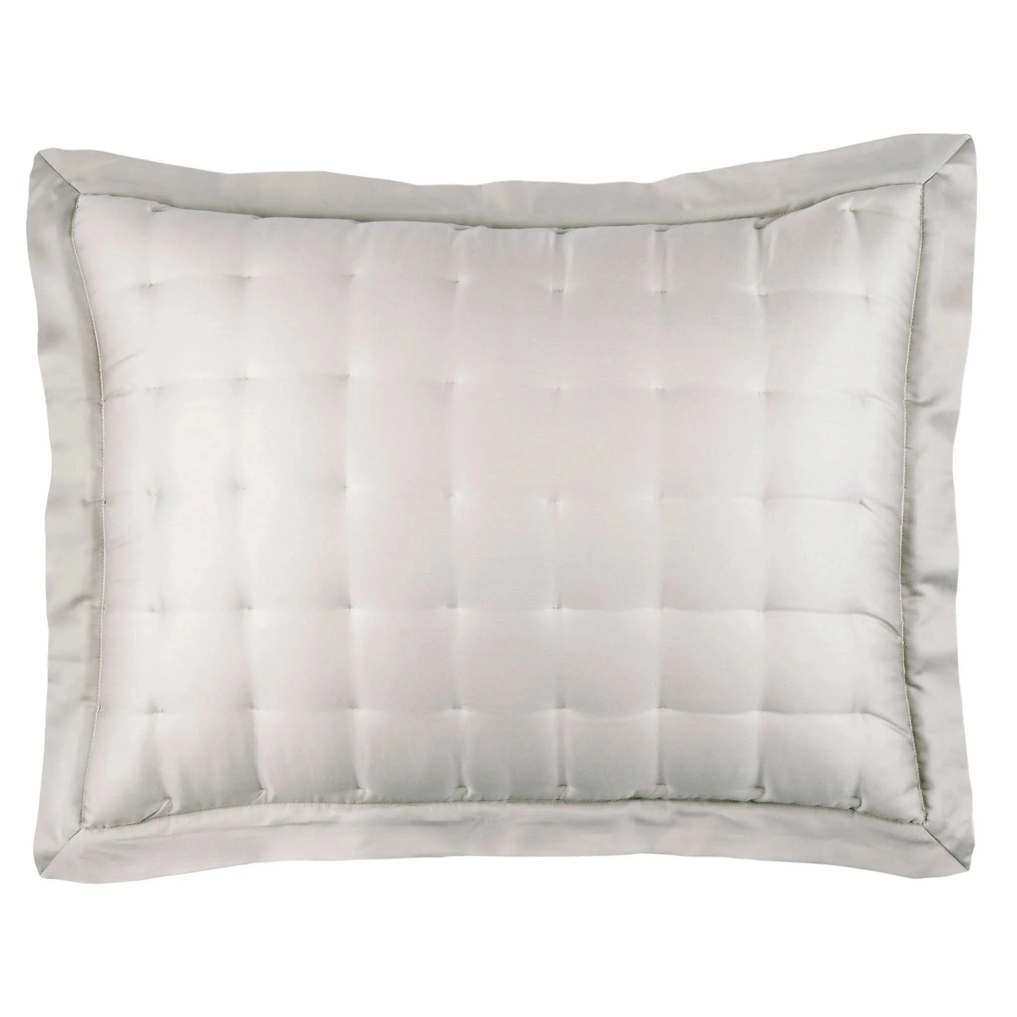Silken Solid Puff Sham | Grey - Image 3