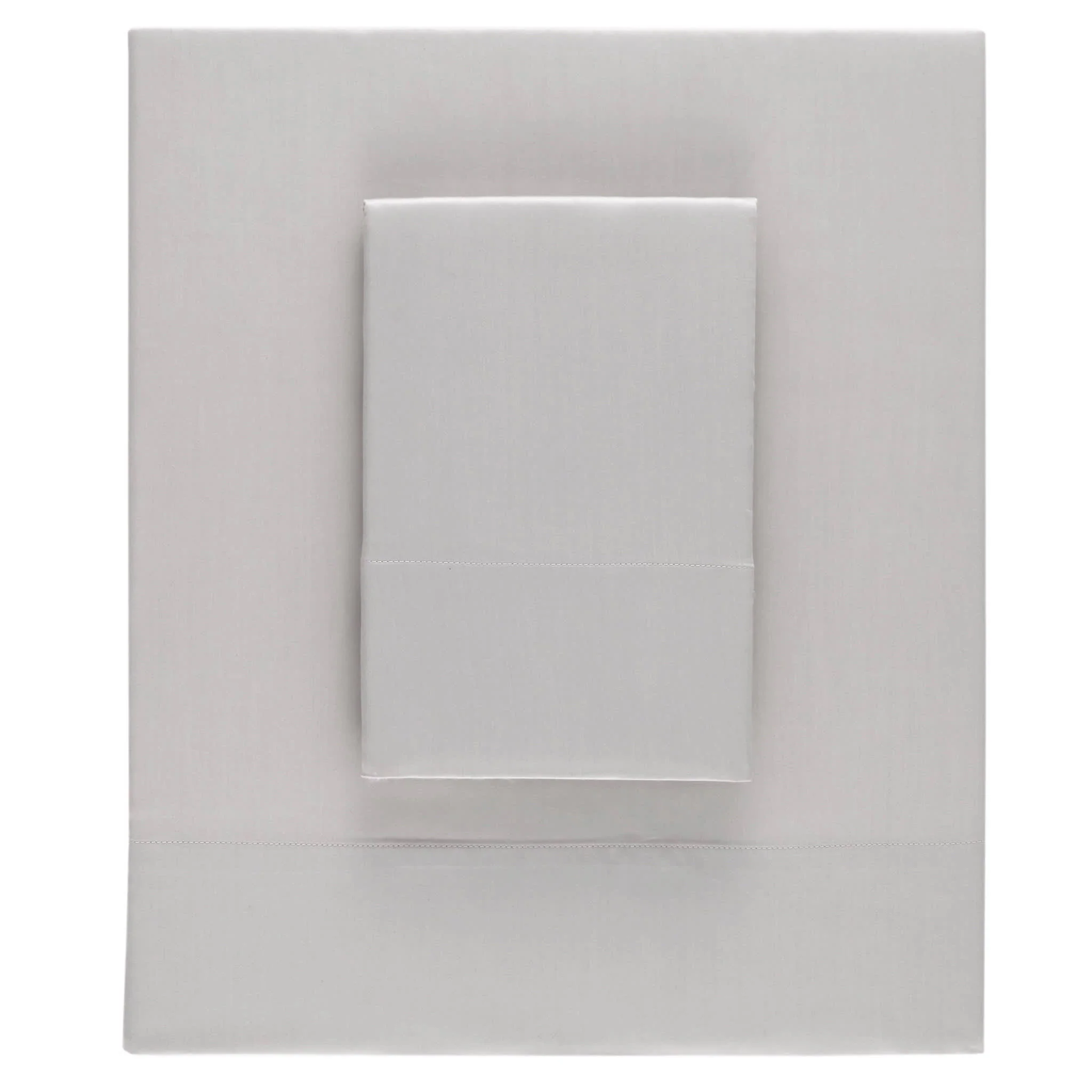 Silken Solid Sheet Set | Grey - Image 2
