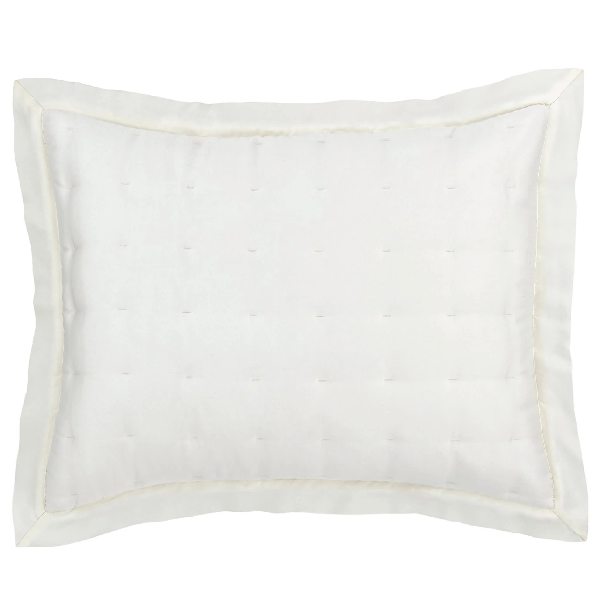 Silken Solid Puff Sham | Ivory - Image 3