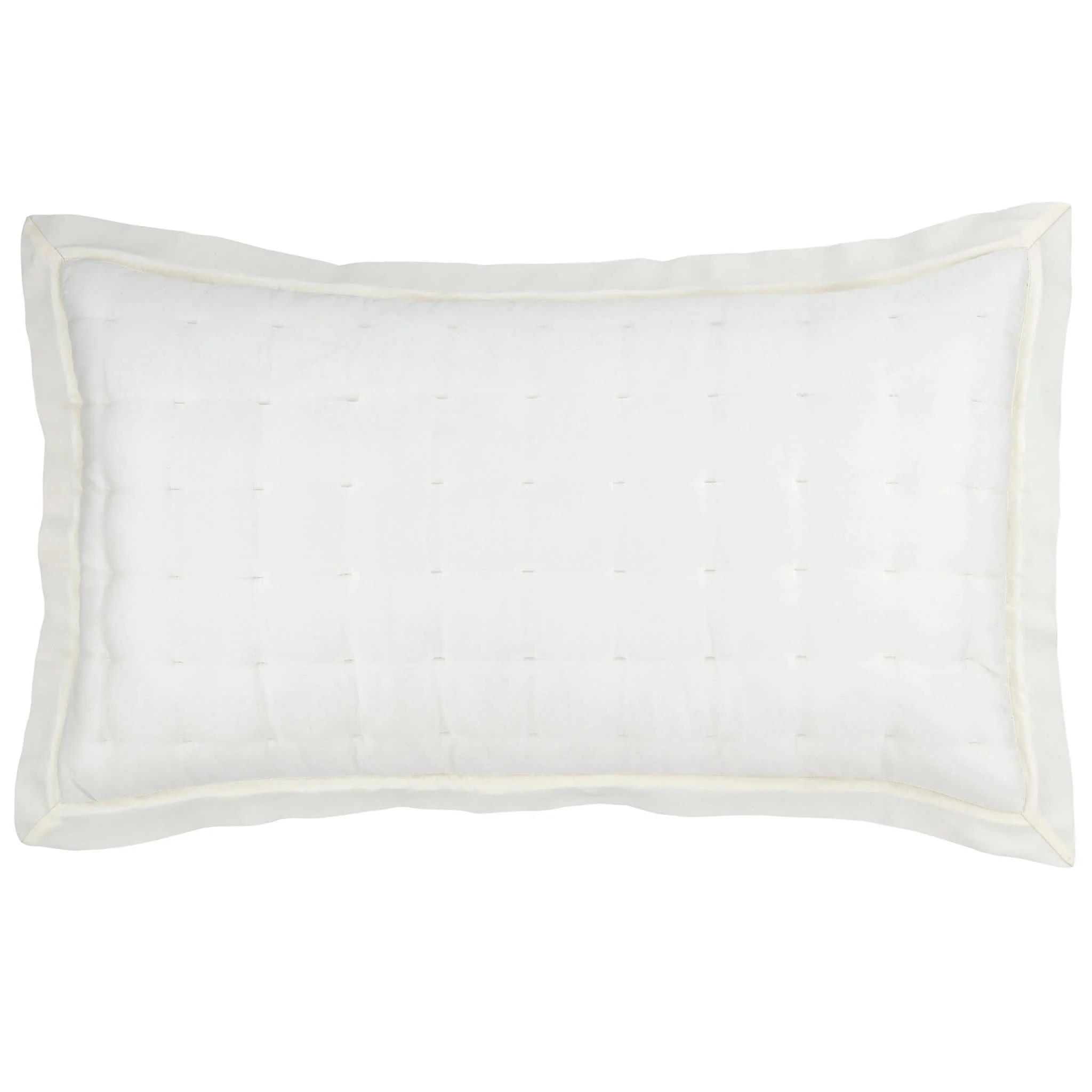 Silken Solid Puff Sham | Ivory - Image 4