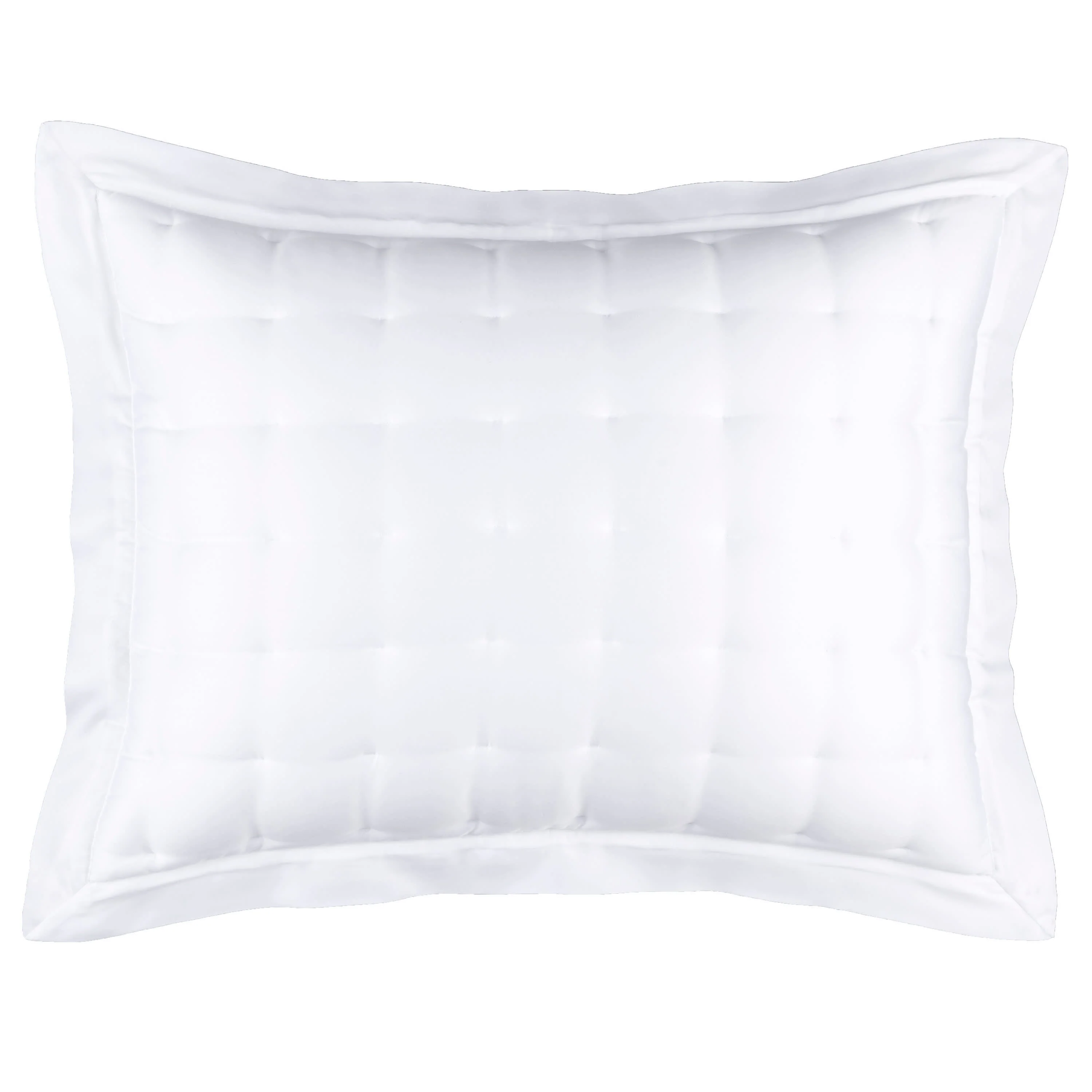Silken Solid Puff Sham | White - Image 3