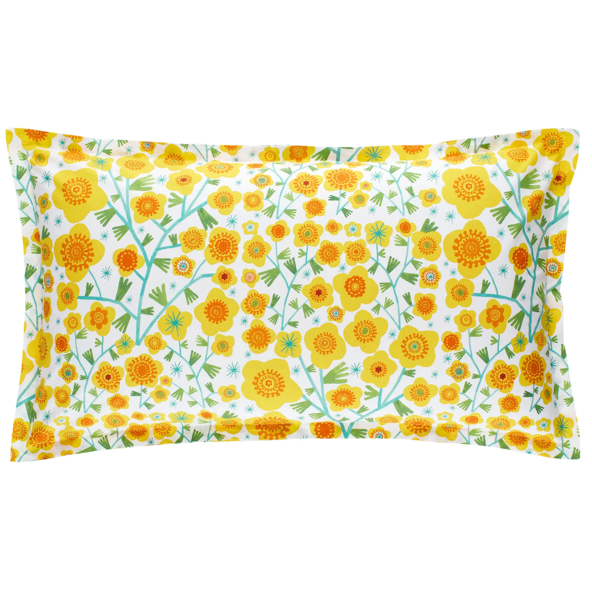 Silly Sunflowers Sham | Yellow - Image 3