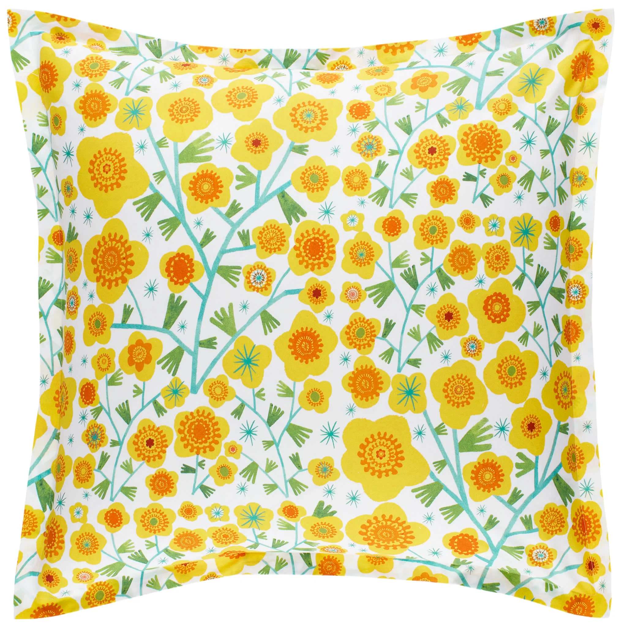 Silly Sunflowers Sham | Yellow - Image 4