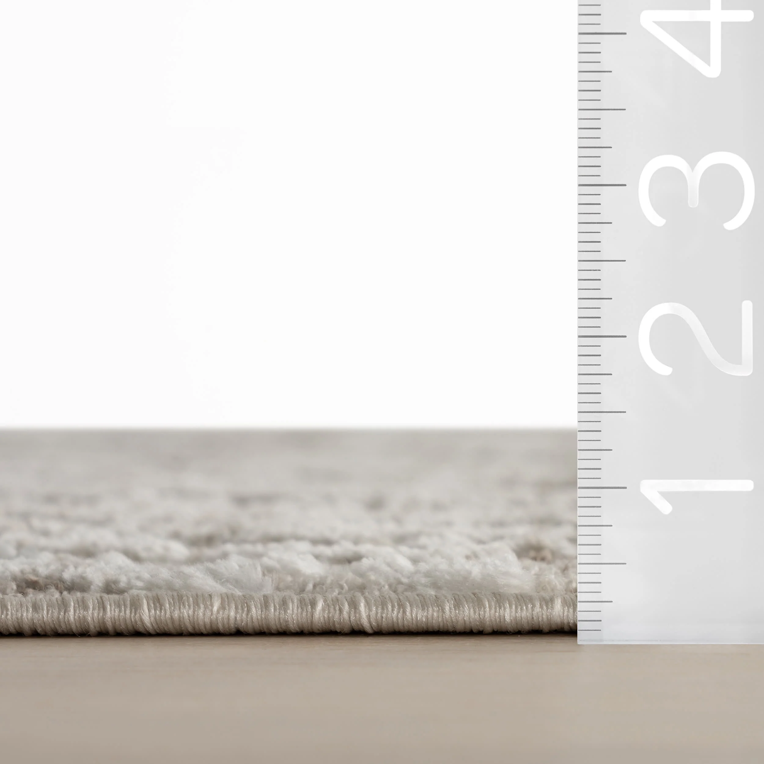 Siroc Modern Abstract Rug | Ivory - Image 6