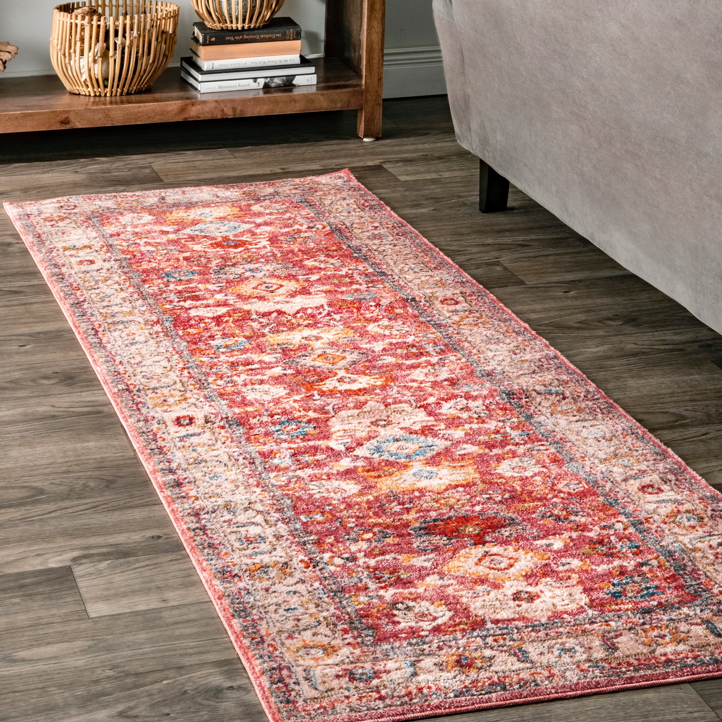 Sivas Fringe Rug | Red - Image 2
