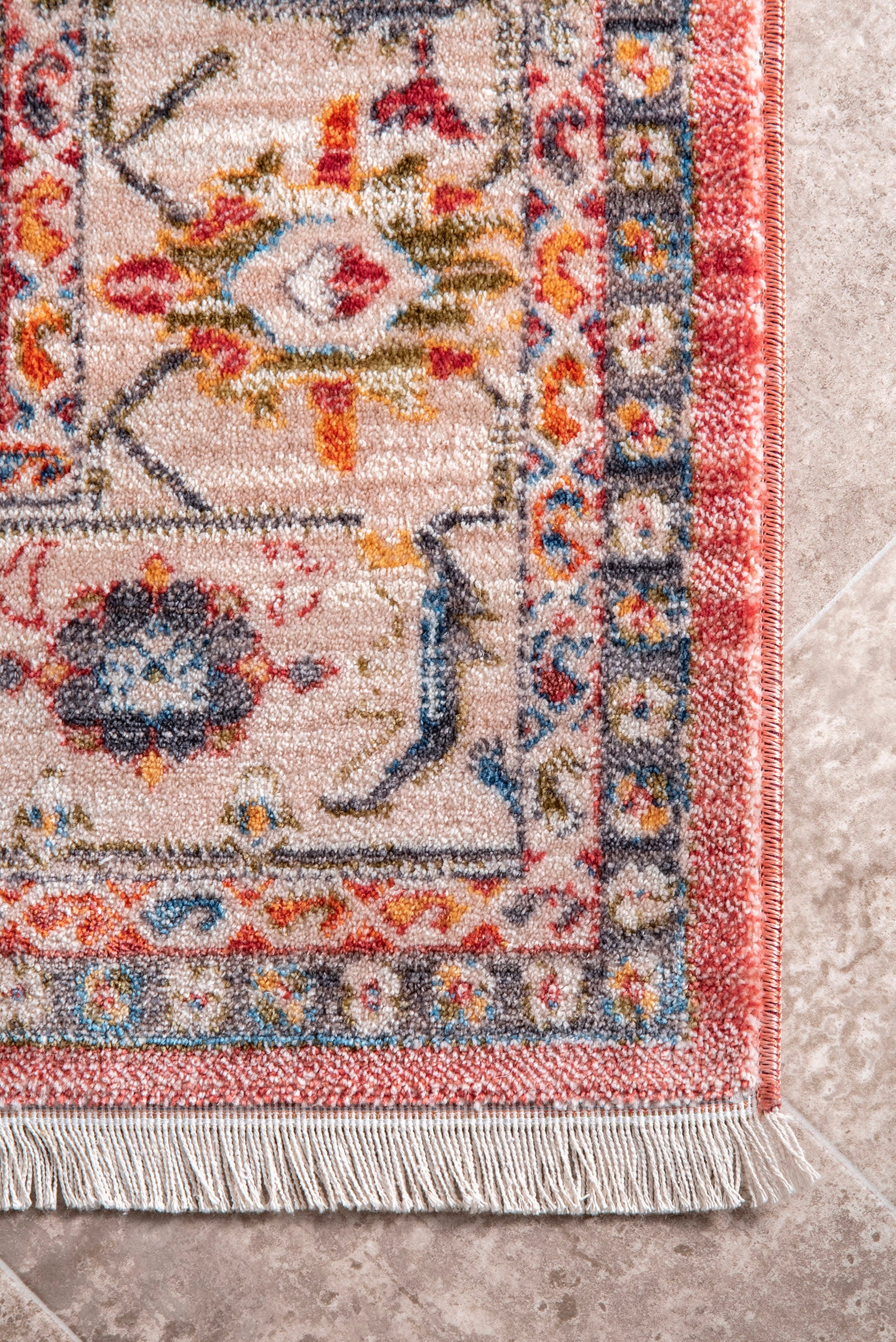 Sivas Fringe Rug | Red - Image 3