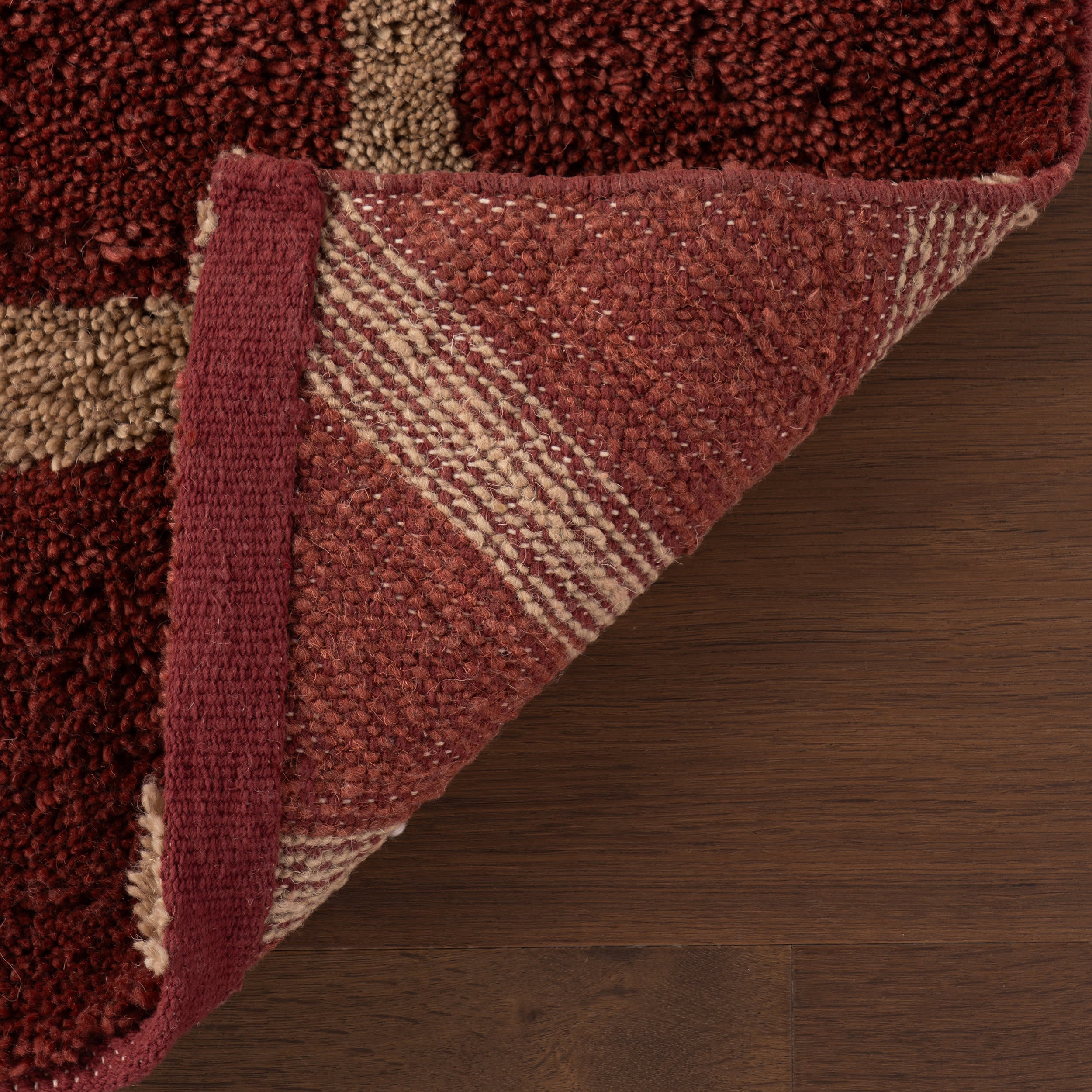Sivra Bordered Rug | Maroon - Image 11