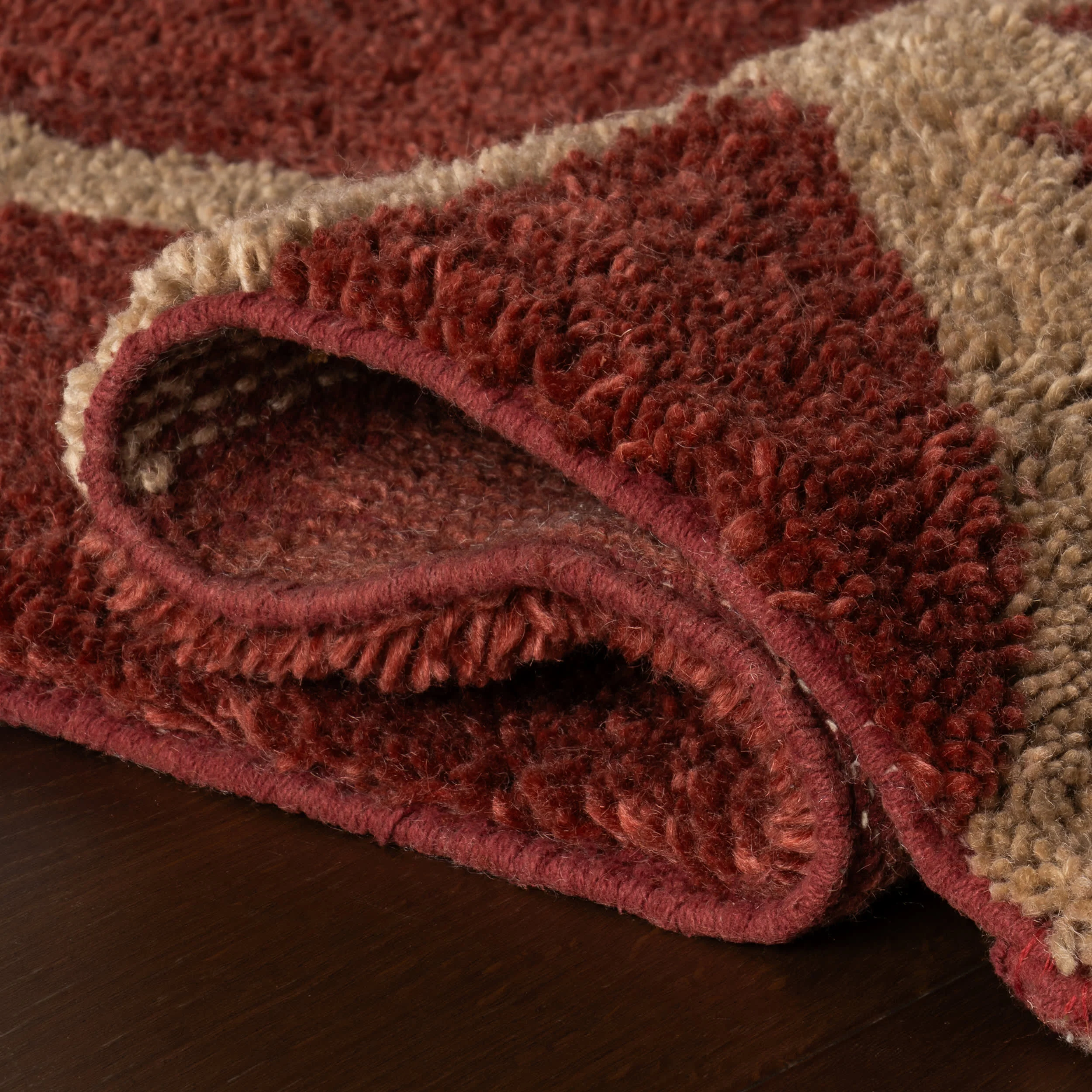 Sivra Bordered Rug | Maroon - Image 7