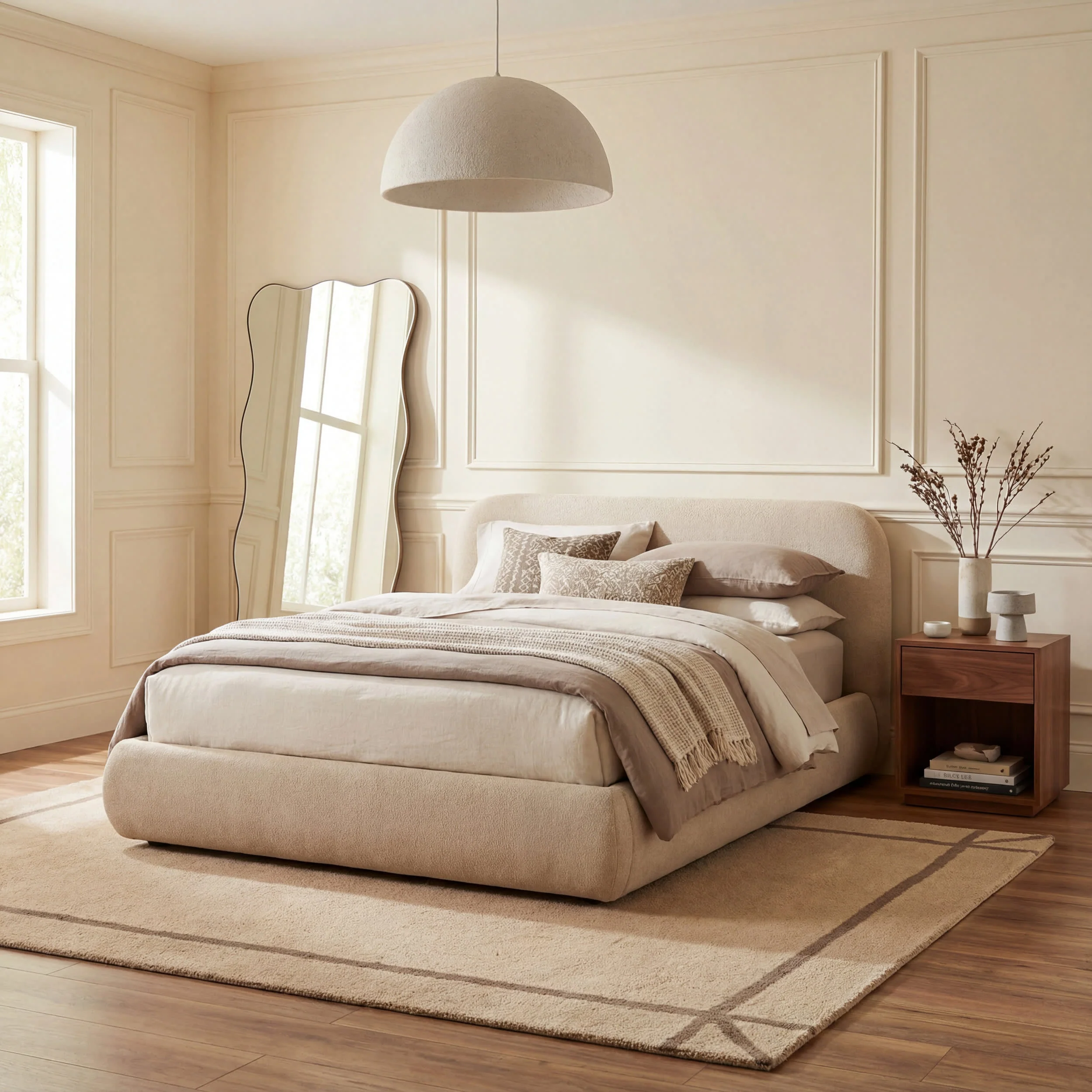 Sivra Bordered Rug | Sand - Image 3