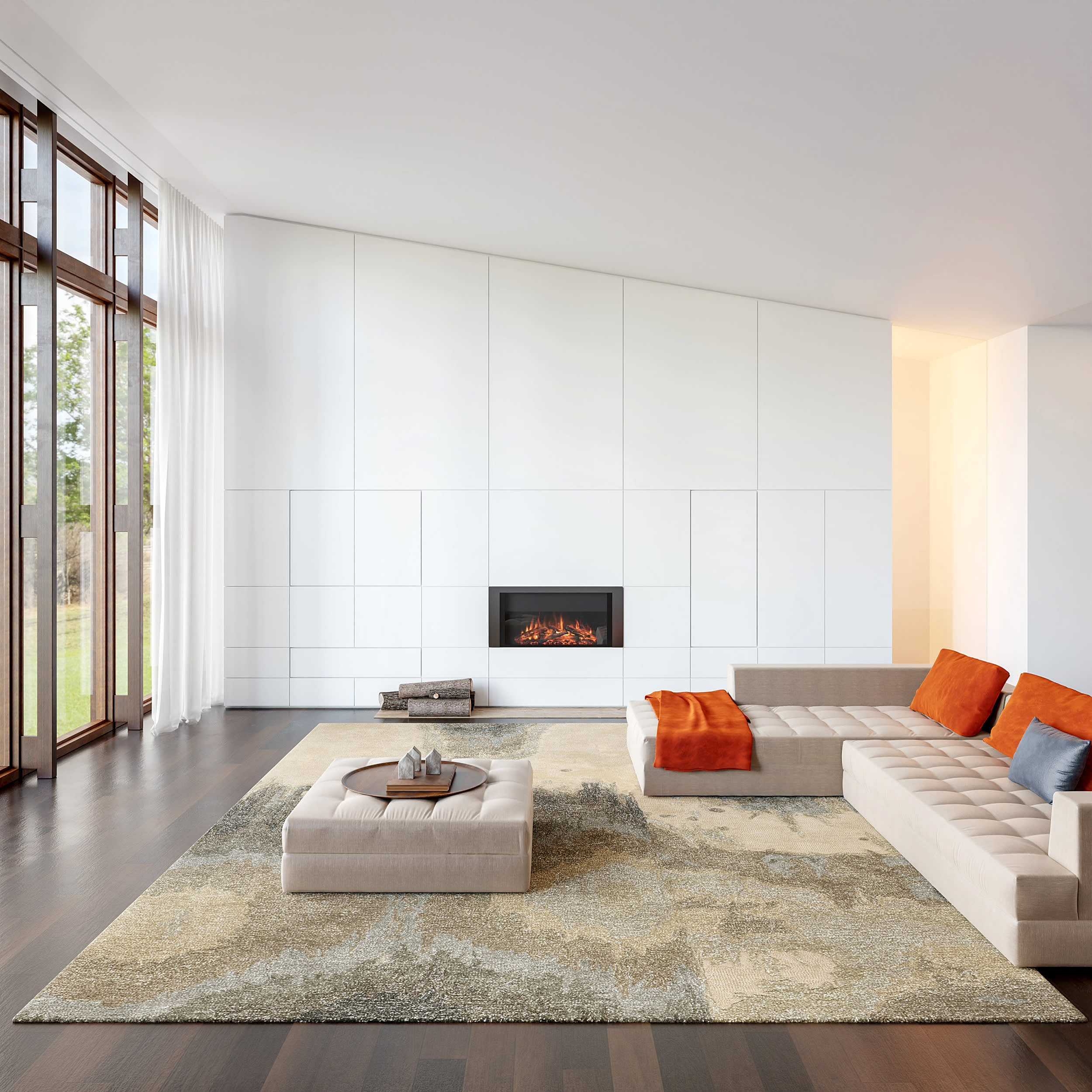 Siwalik Wool Rug | Beige - Image 2