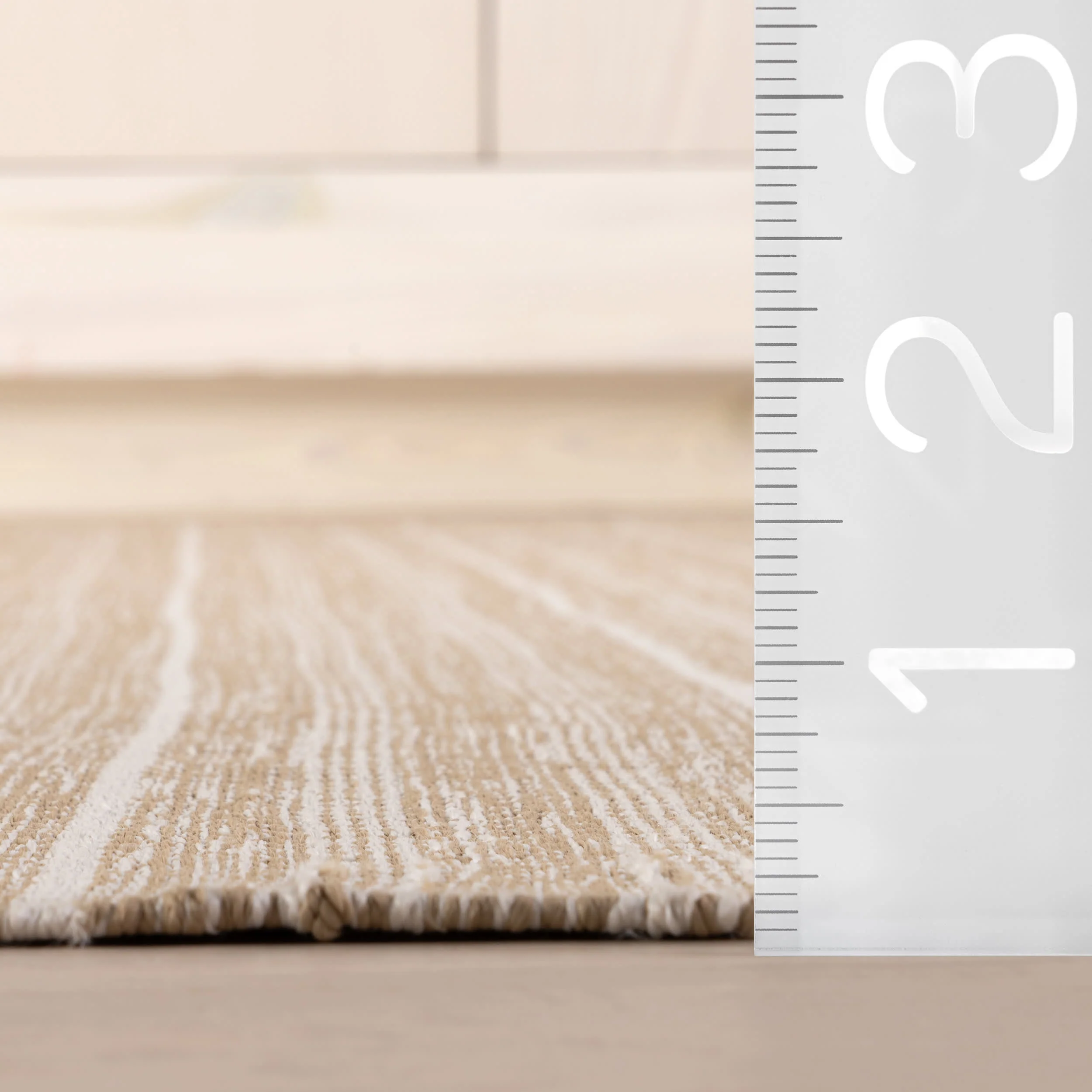 Skipper Stripe Handwoven Indoor/Outdoor Rug | Khaki - Image 7