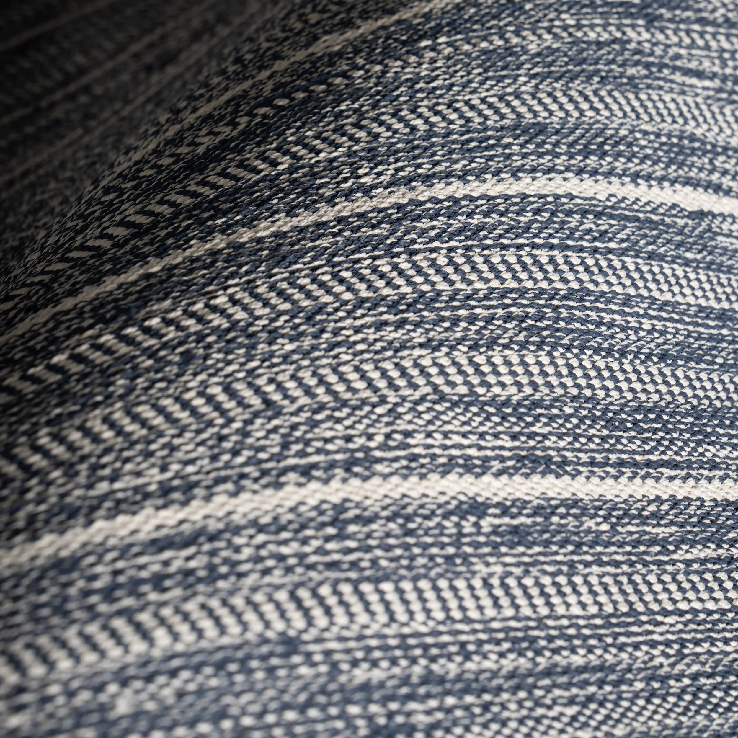 Skipper Stripe Handwoven Indoor/Outdoor Rug | Navy - Image 6