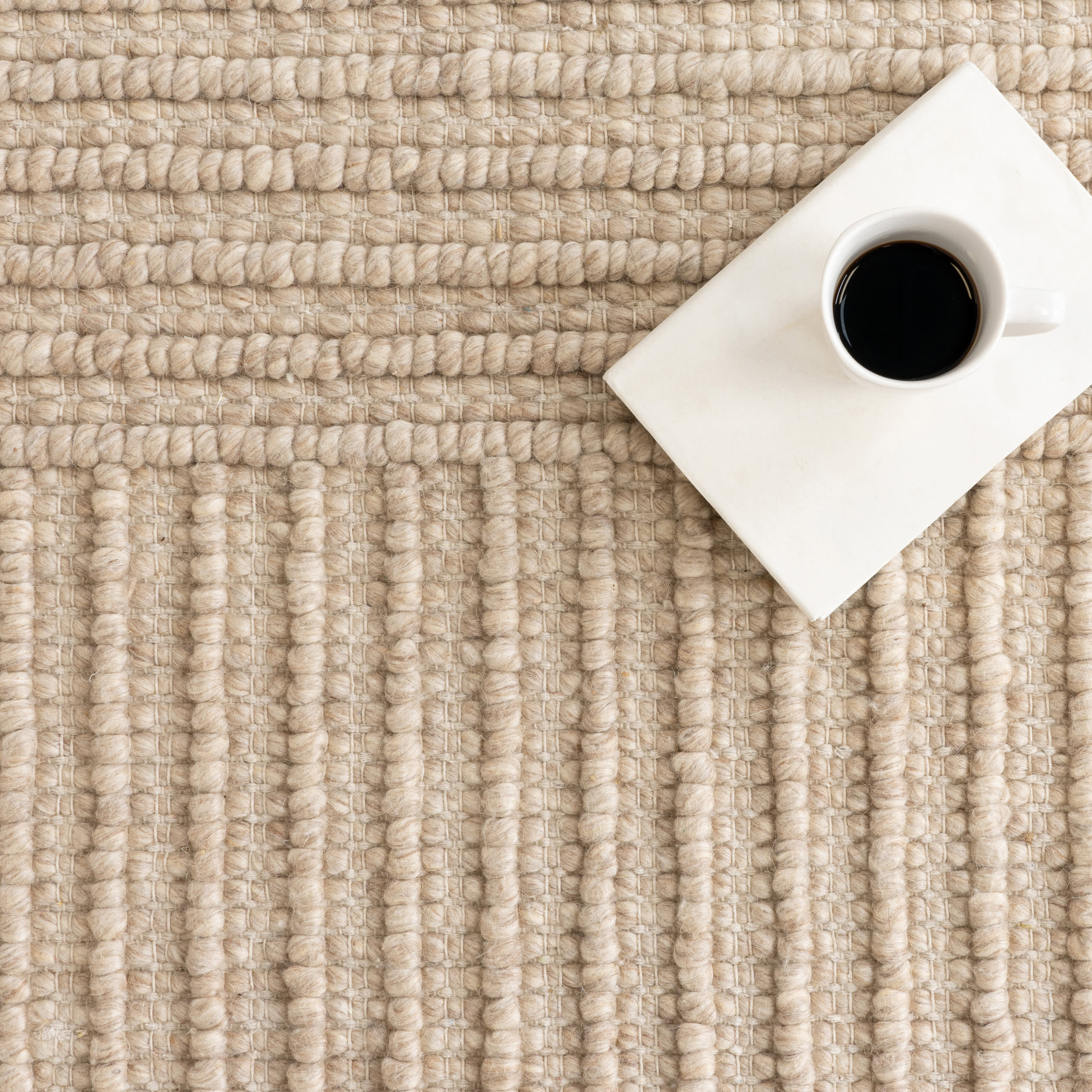 Skye Modern High-Low Rug | Beige - Image 8