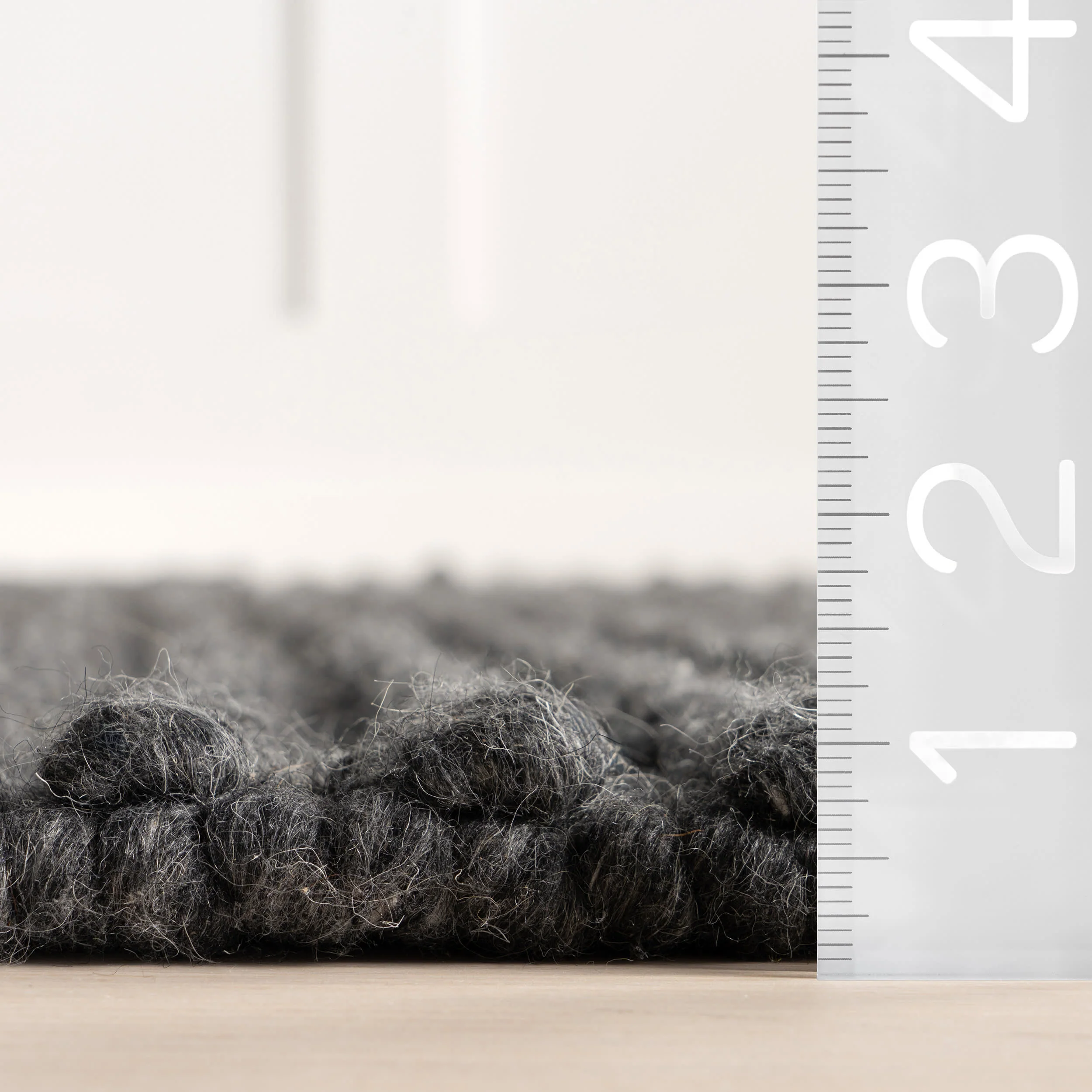 Skye Modern High-Low Rug | Charcoal - Image 6