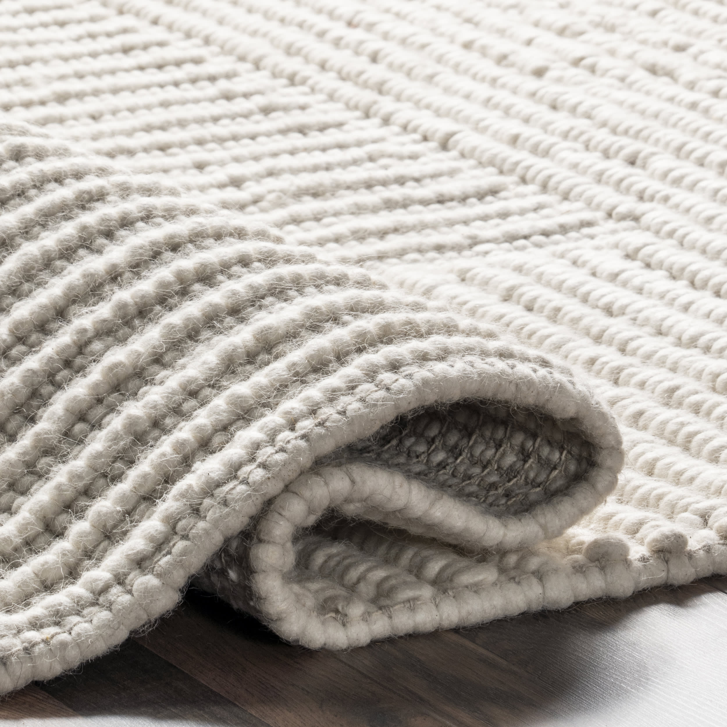 Skye Modern High-Low Rug | Ivory - Image 10