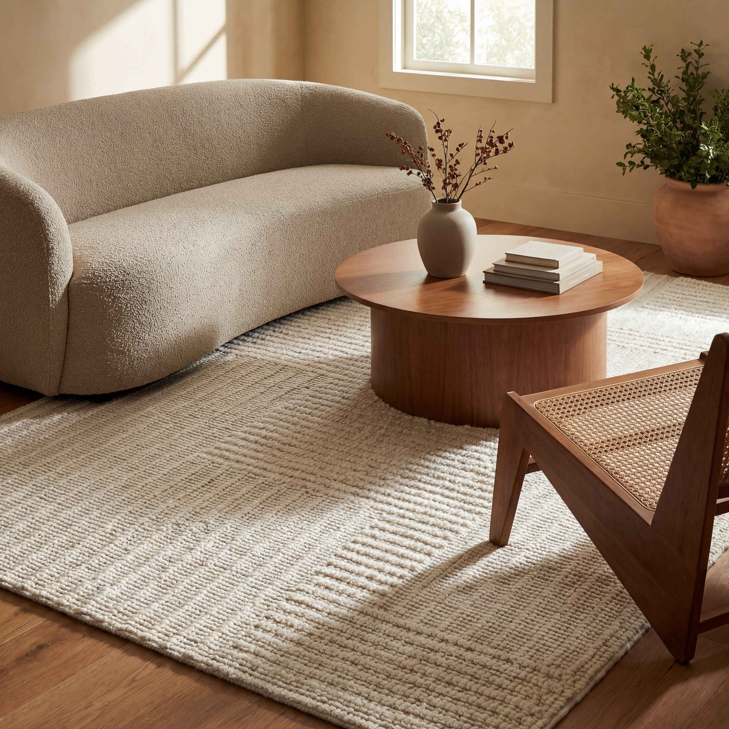 Skye Modern High-Low Rug | Ivory - Image 4
