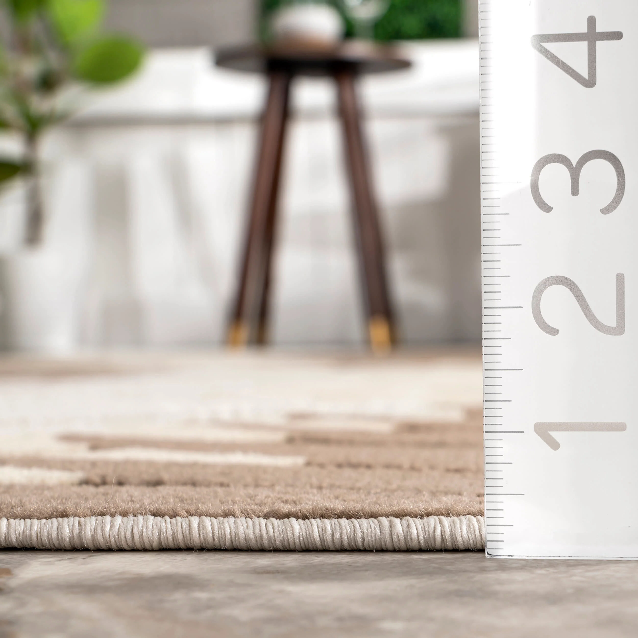 Skyler Tropical Leaves Indoor-Outdoor Rug | Beige - Image 5