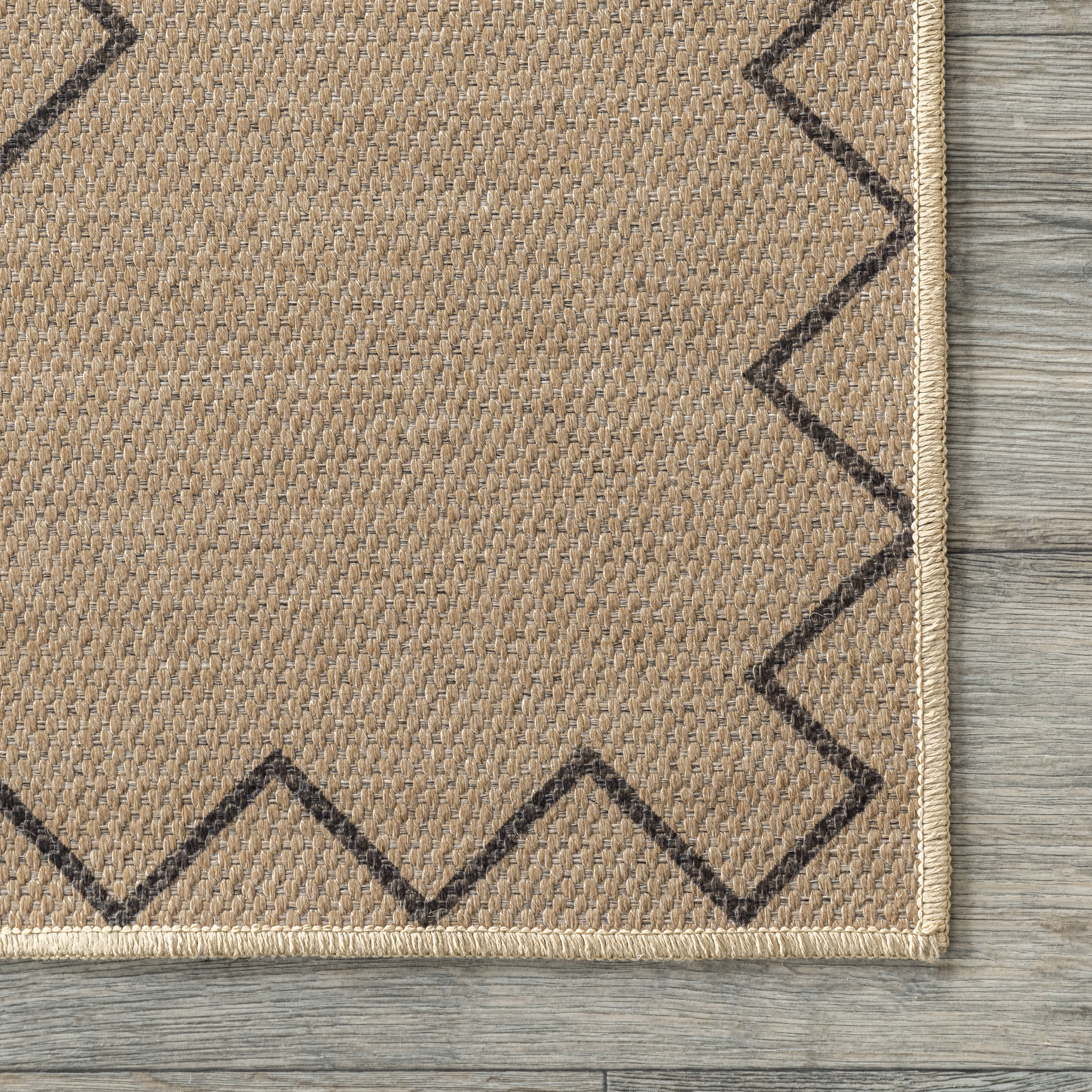 Sloane Easy-Jute Washable Crosshatch Rug | Natural - Image 3
