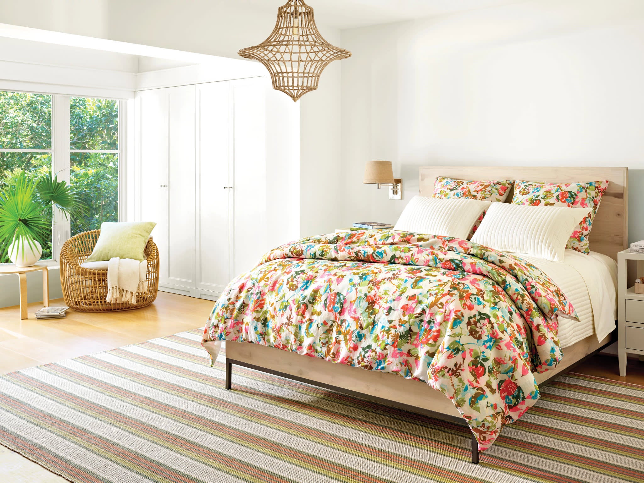 Bloom Linen Duvet Cover | Multi - Image 2