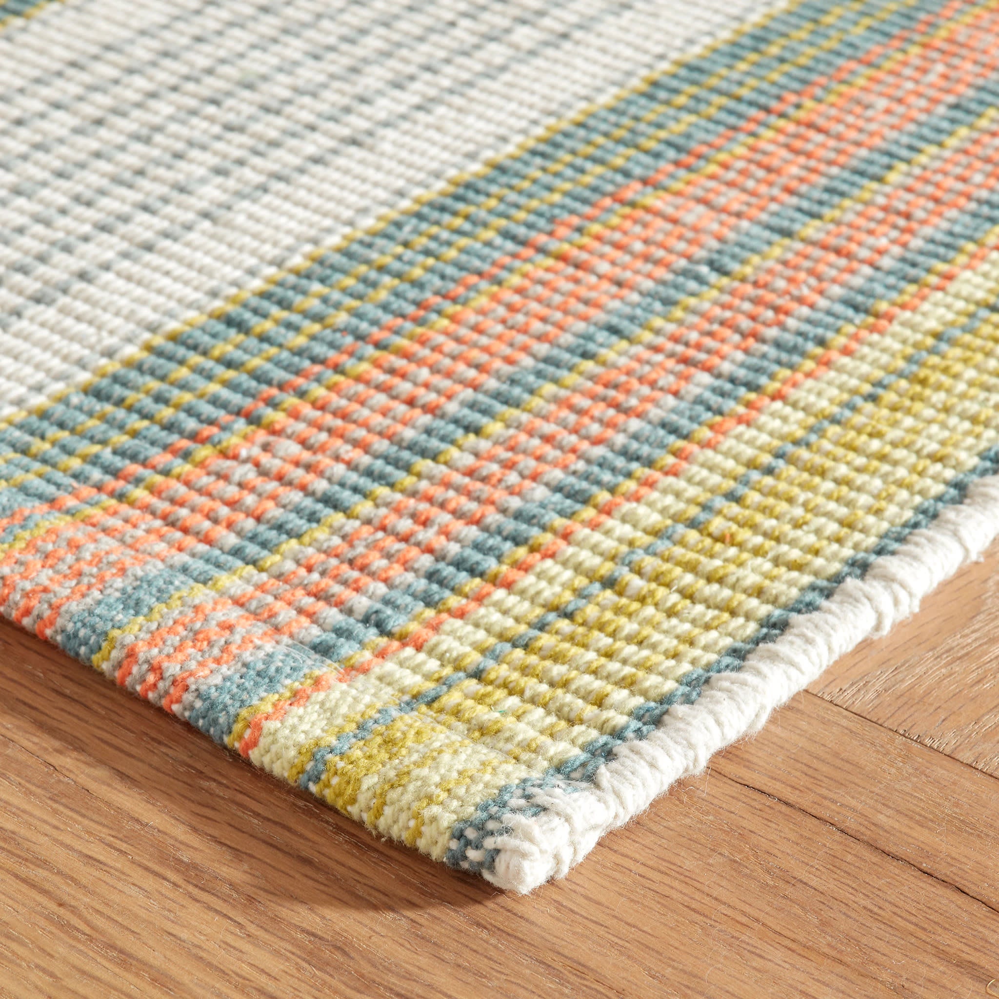 Sloane Stripe Handwoven Cotton Rug | Sprout - Image 6