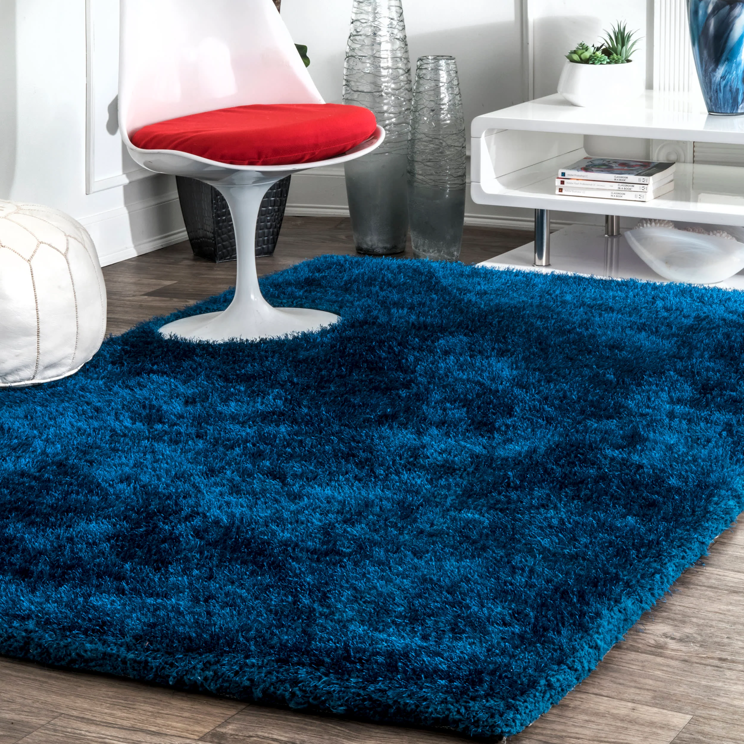 Soft Shag Rug | Teal - Image 2