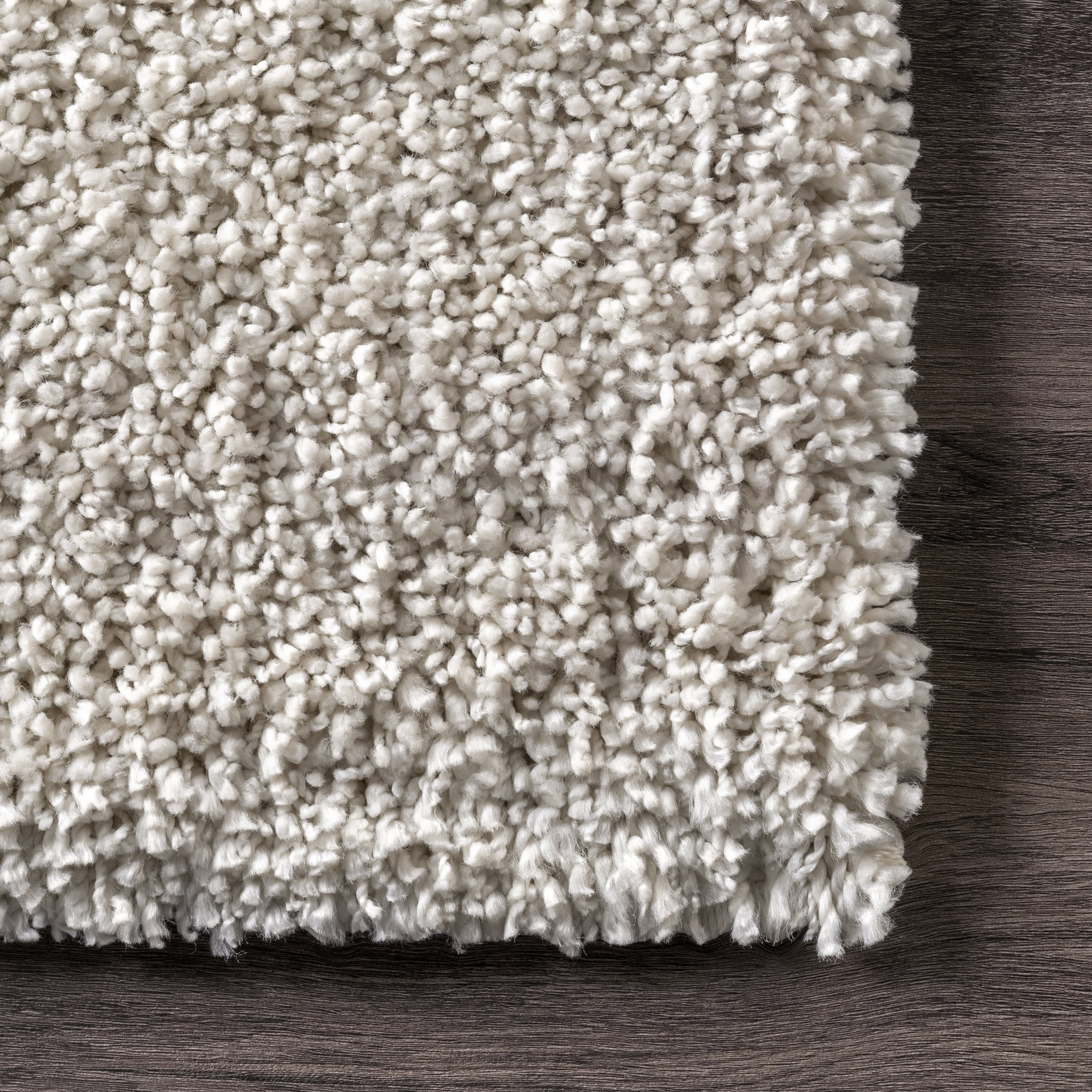 Soft Solid Shag Rug | White - Image 3