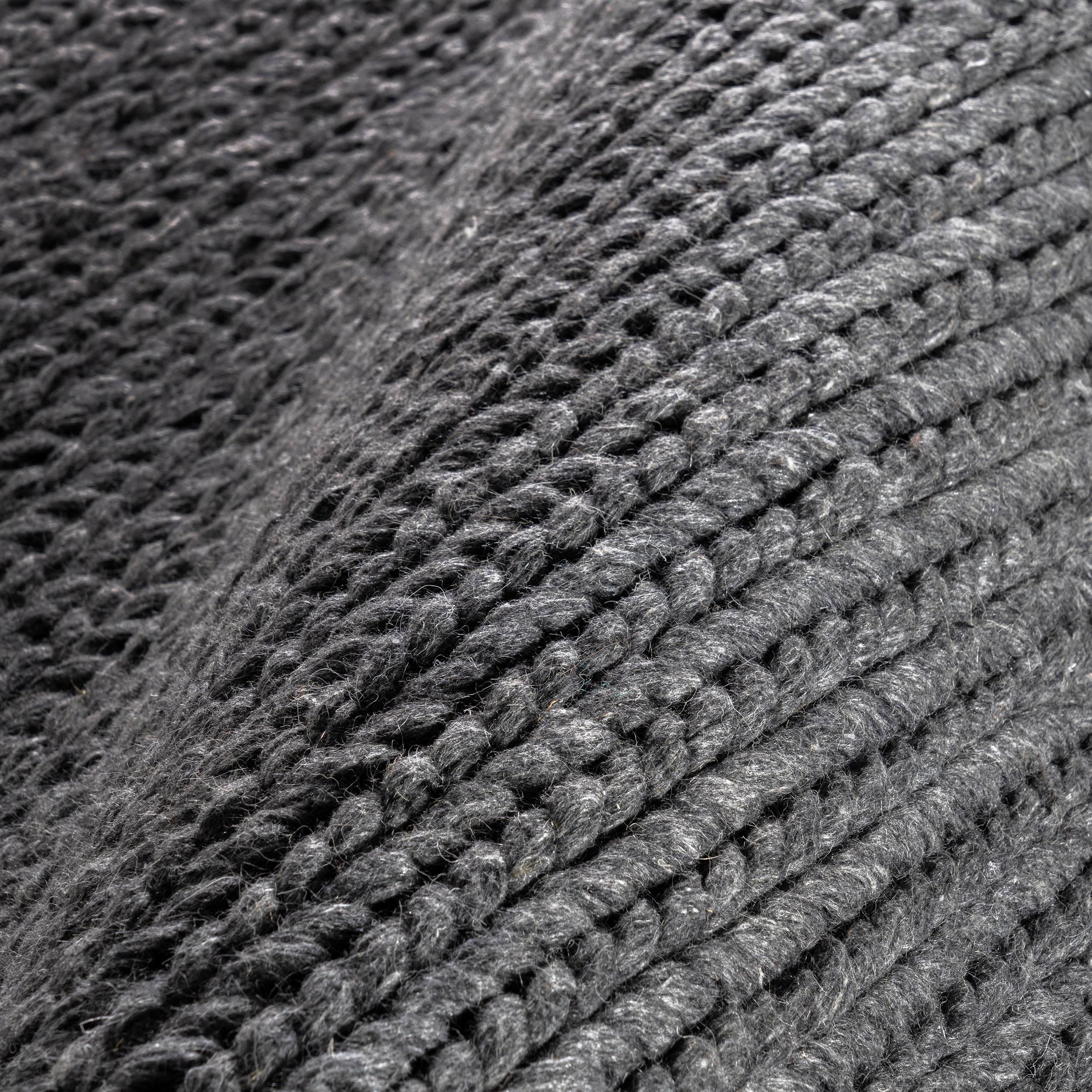 Softest Knit Wool Rug | Charcoal - Image 3