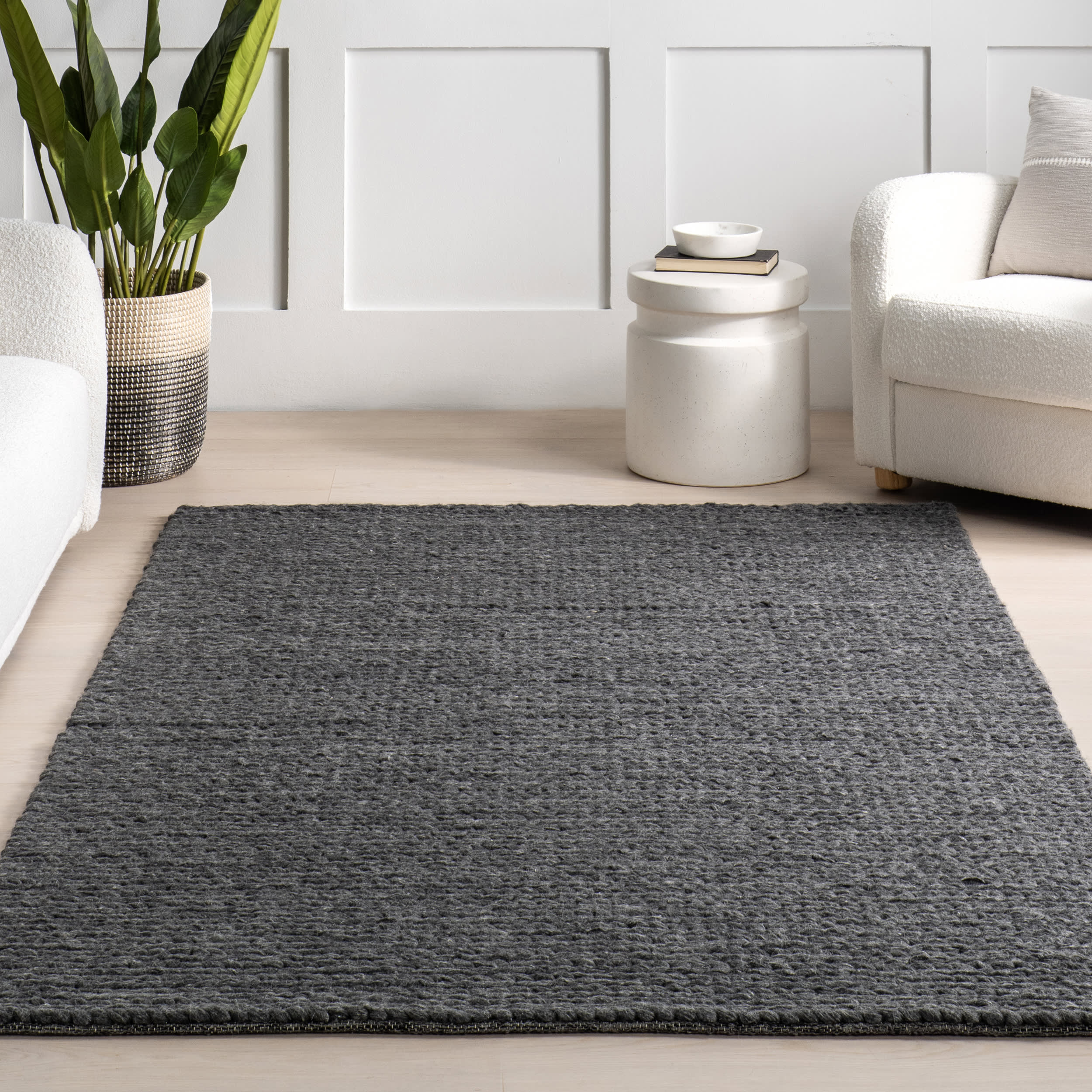 Softest Knit Wool Rug | Charcoal - Image 5